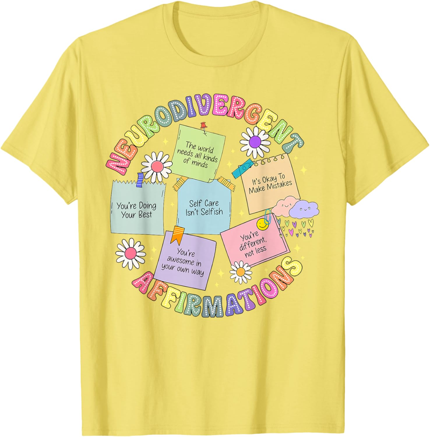 Neurodivergent Affirmations T-Shirt for Autism Awareness and Love - 4