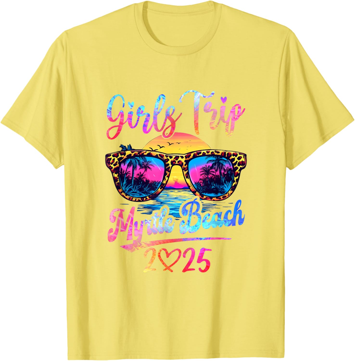 Girls Trip Myrtle Beach 2025 Matching Women's Summer Vacation T-Shirt - 6
