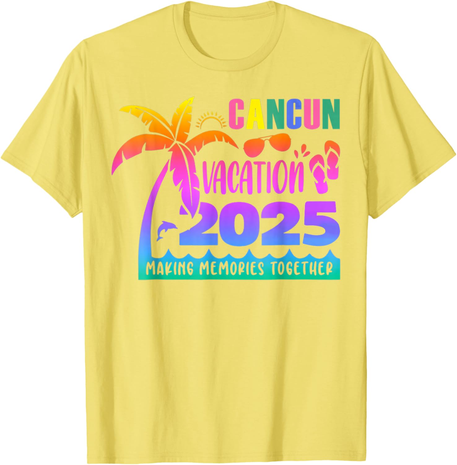 Cancun Vacation 2025 Summer Memories T-Shirt for Family Fun - 27