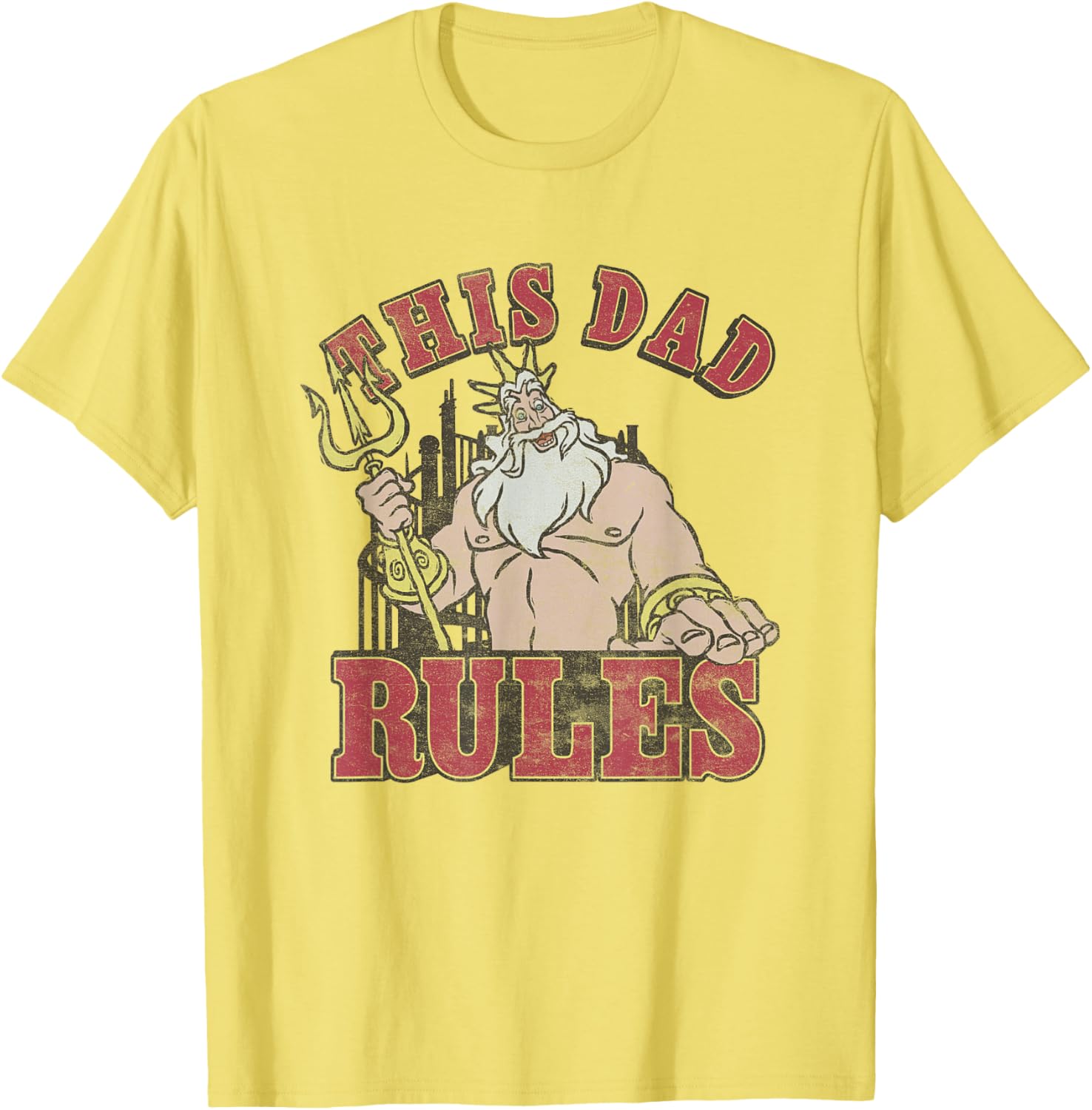 Disney The Little Mermaid Father's Day Retro T-Shirt for Cool Dads - 4
