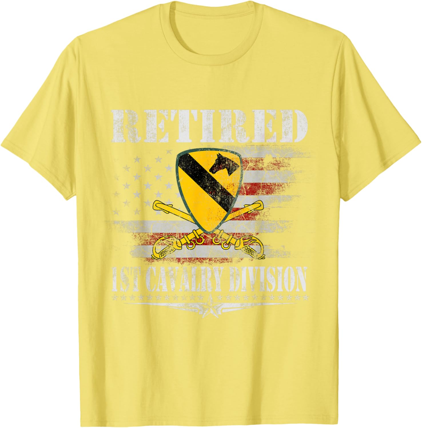 Retired 1st Cavalry Division Veteran T-Shirt for Patriotic Heroes - 4