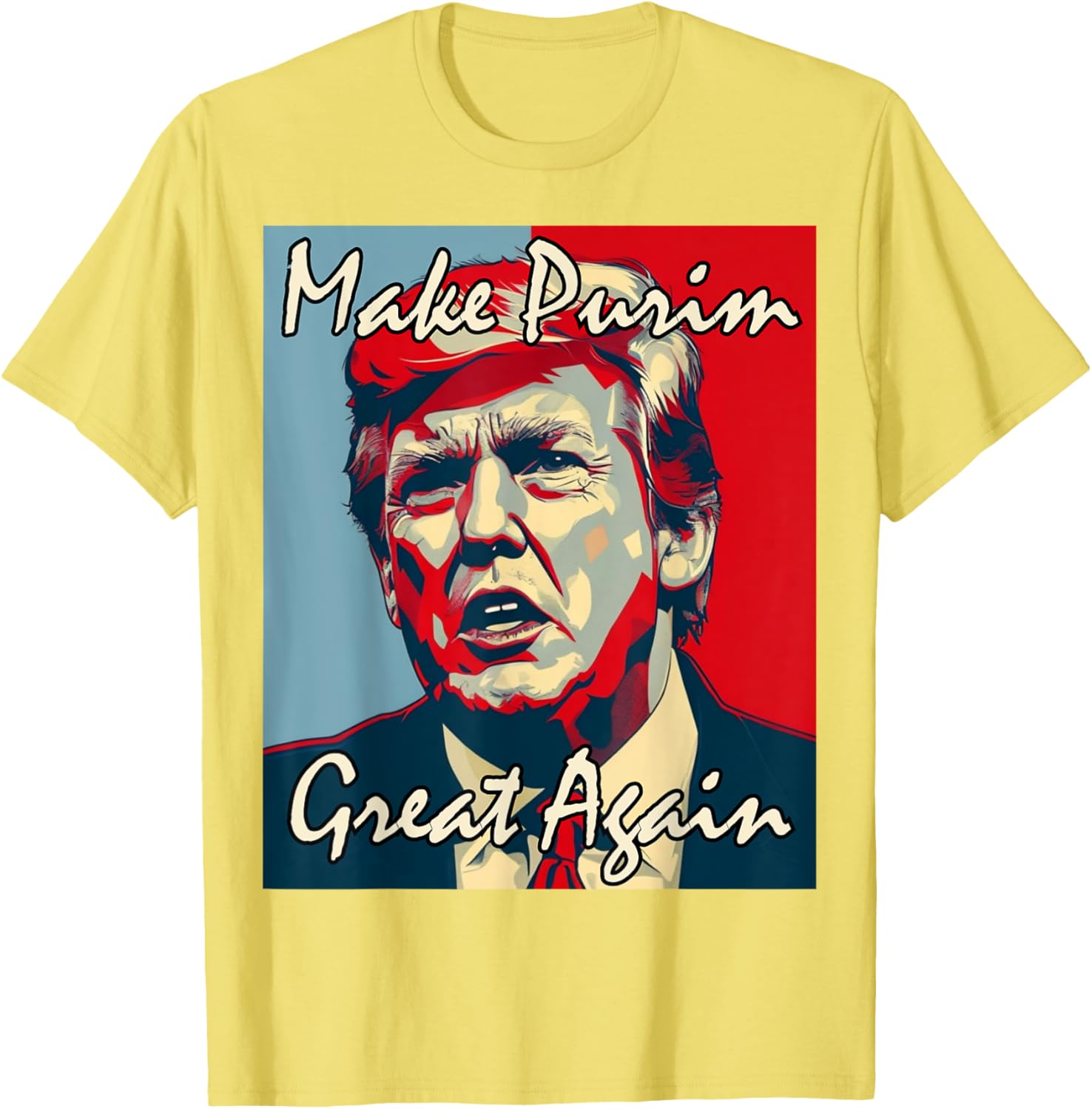 Make Purim Great Again Trump Costume T-Shirt for Festive Celebrations - 8