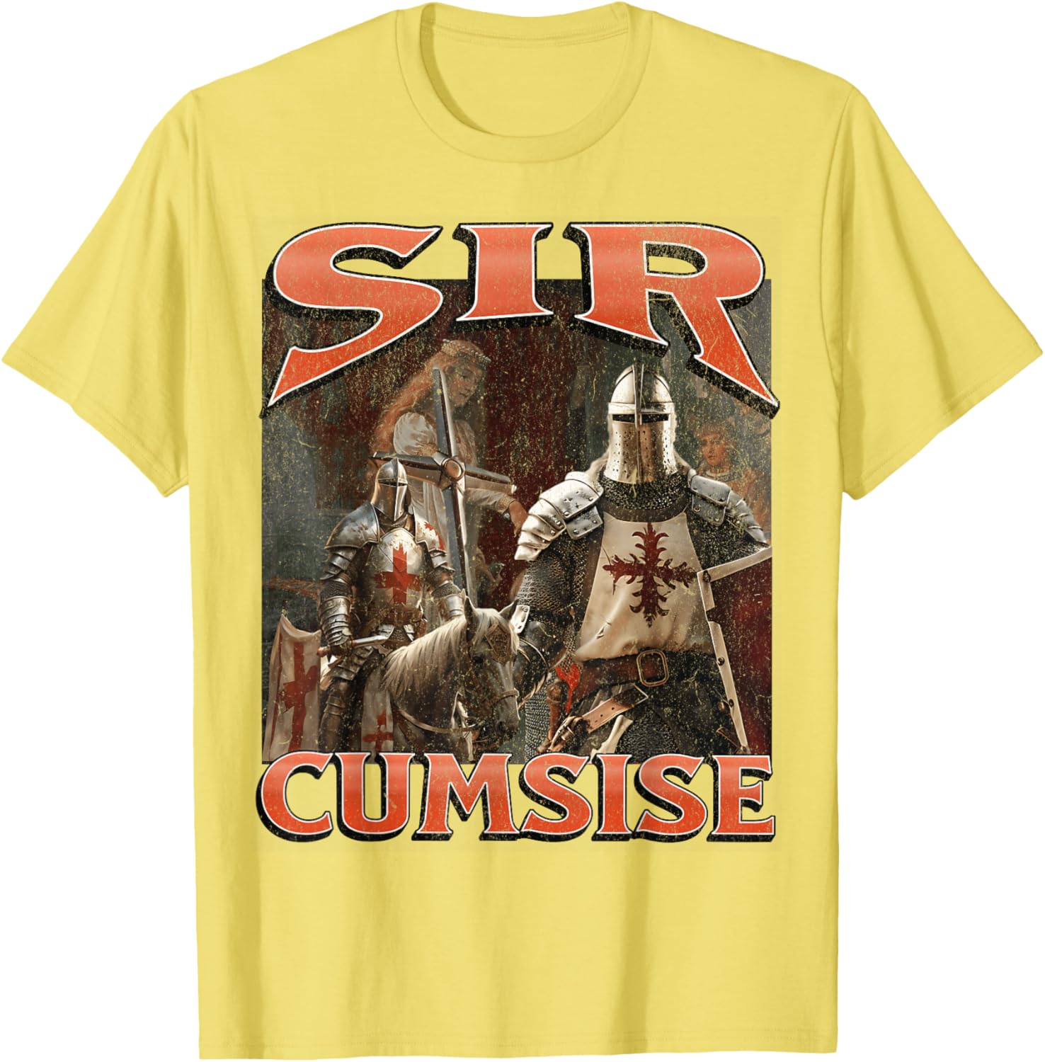 Funny Sir Cumcise Knight Meme Graphic T-Shirt for Unique Style Lovers - 3