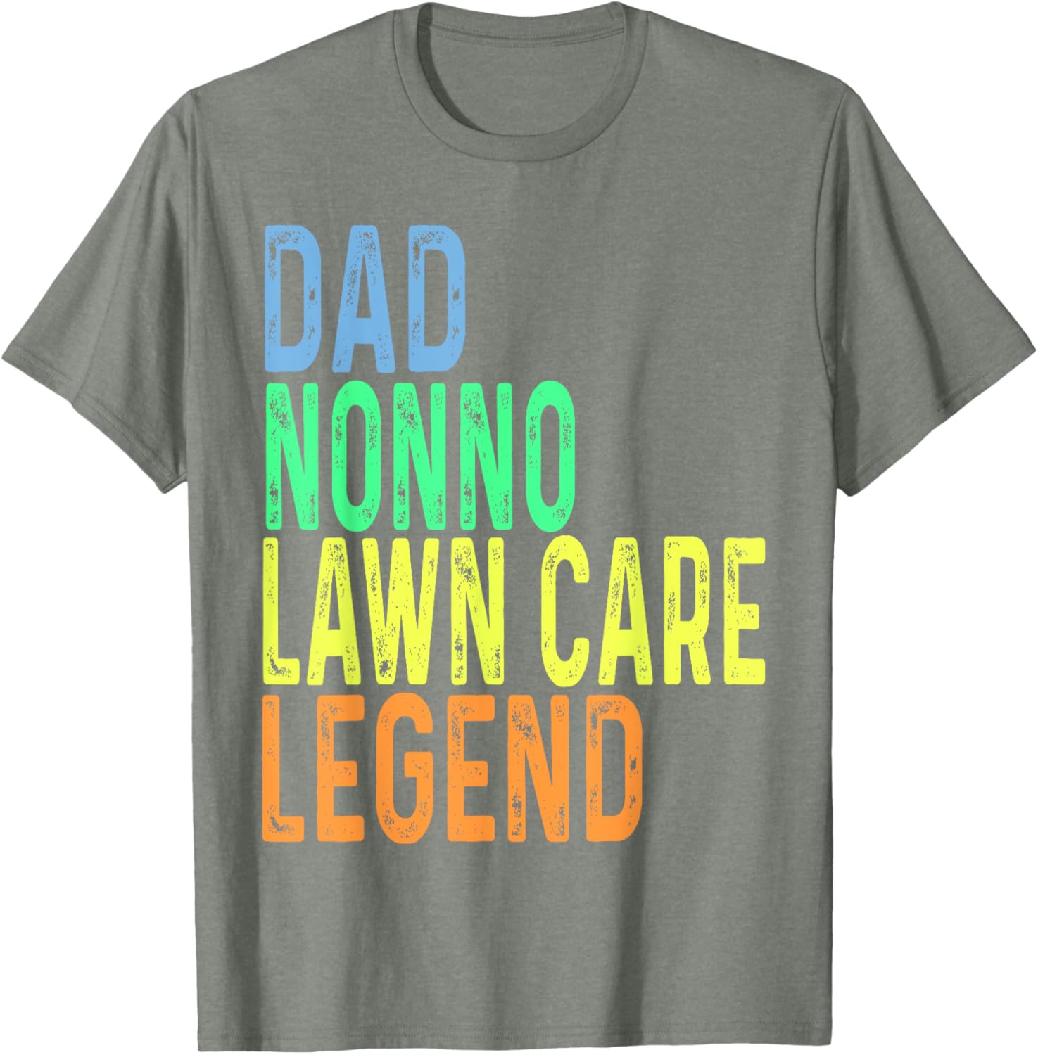 Funny Dad Nonno Lawn Care Legend T-Shirt for Grass Mowing Enthusiasts - 5