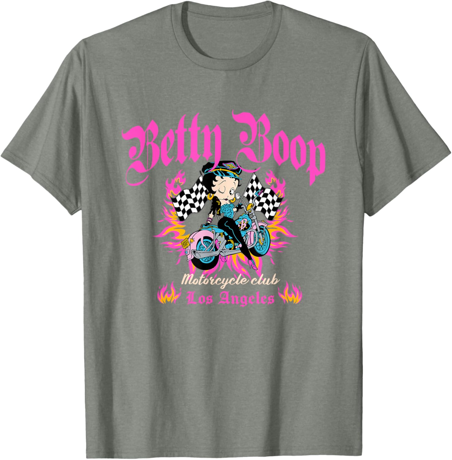 Betty Boop Born To Ride Motorcycle Club T-Shirt for Bike Lovers - 12
