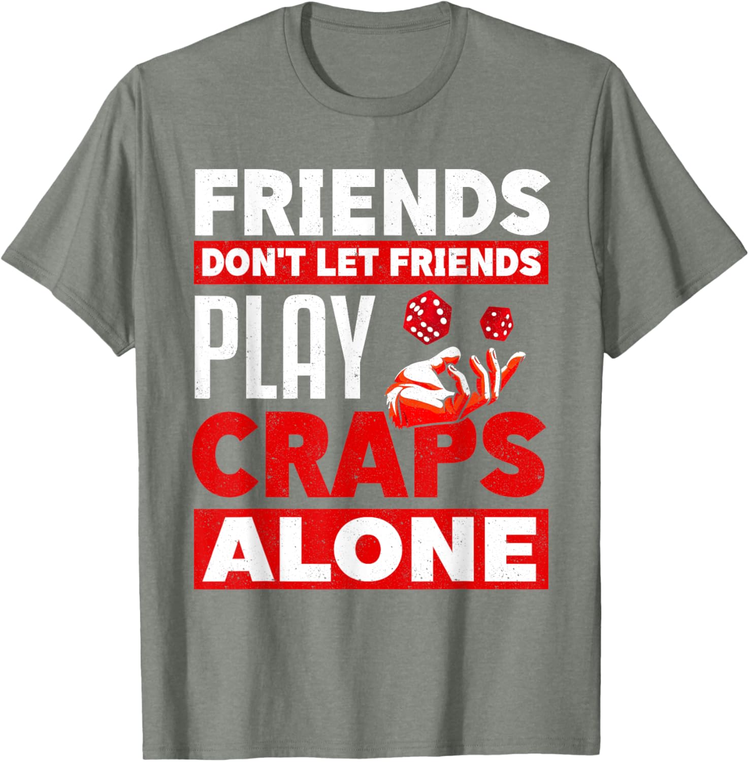 Funny Craps Dice Game T-Shirt for Gamblers - Perfect for Casual Wear - 7