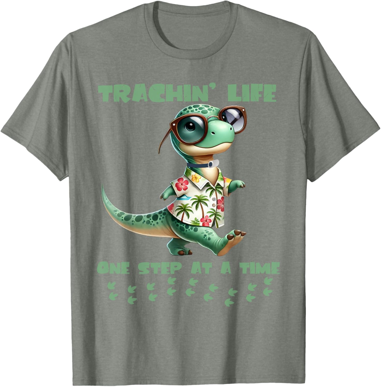 Trachin Life One Step at a Time Tracheostomy Awareness T-Shirt - 16