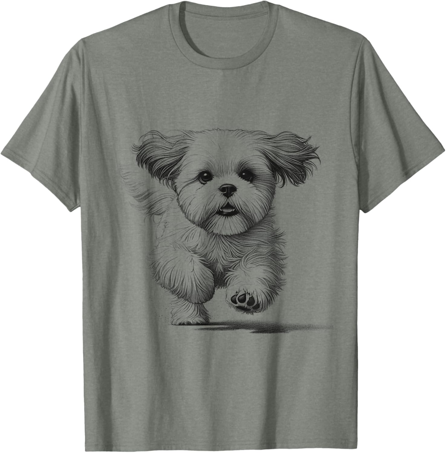 Shih Tzu Running Dog T-Shirt for Men and Women - Perfect Gift Idea - 7