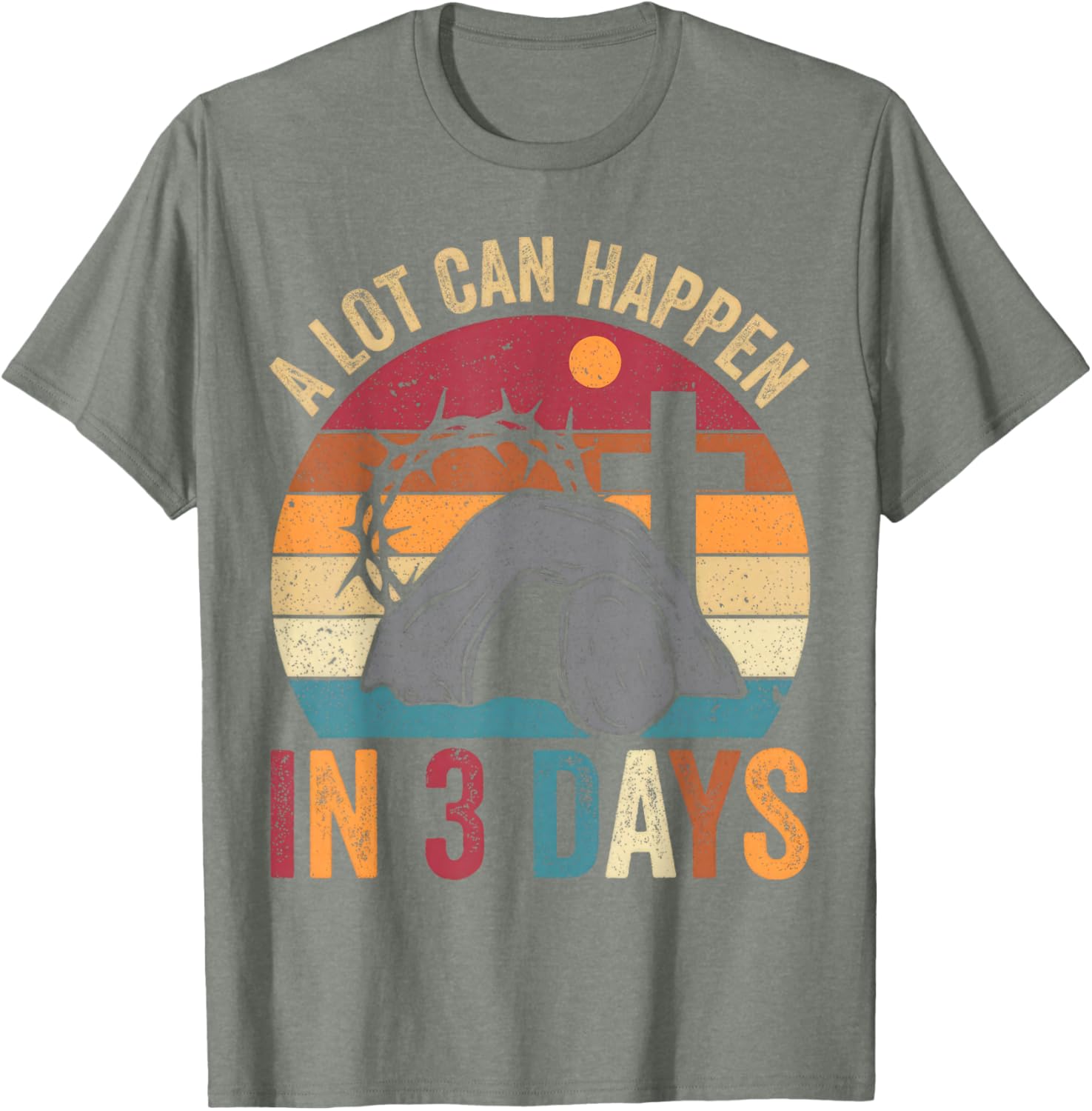 Retro Easter Christian T-Shirt Perfect for Celebrating Faith in Style - 10