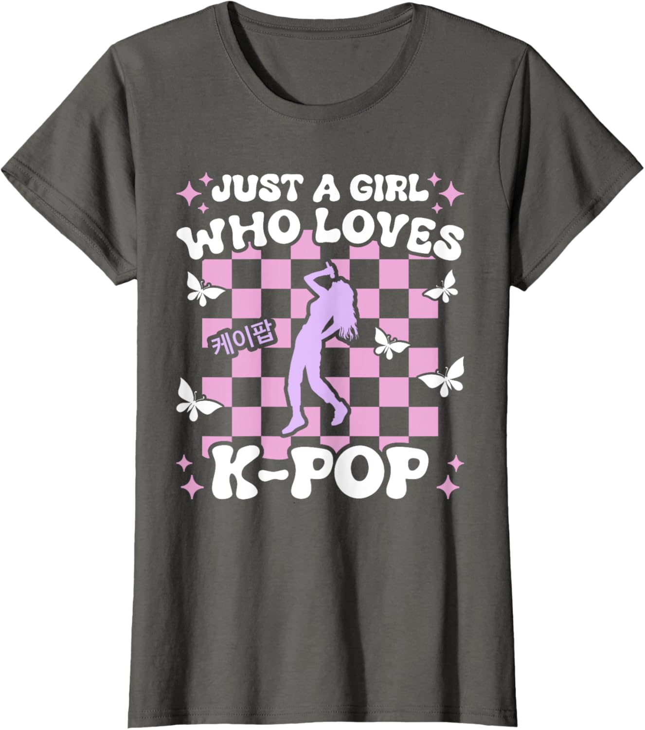 Just A Girl Who Loves K-Pop Girls Cute Teen K-Pop T-Shirt for Kids - 10
