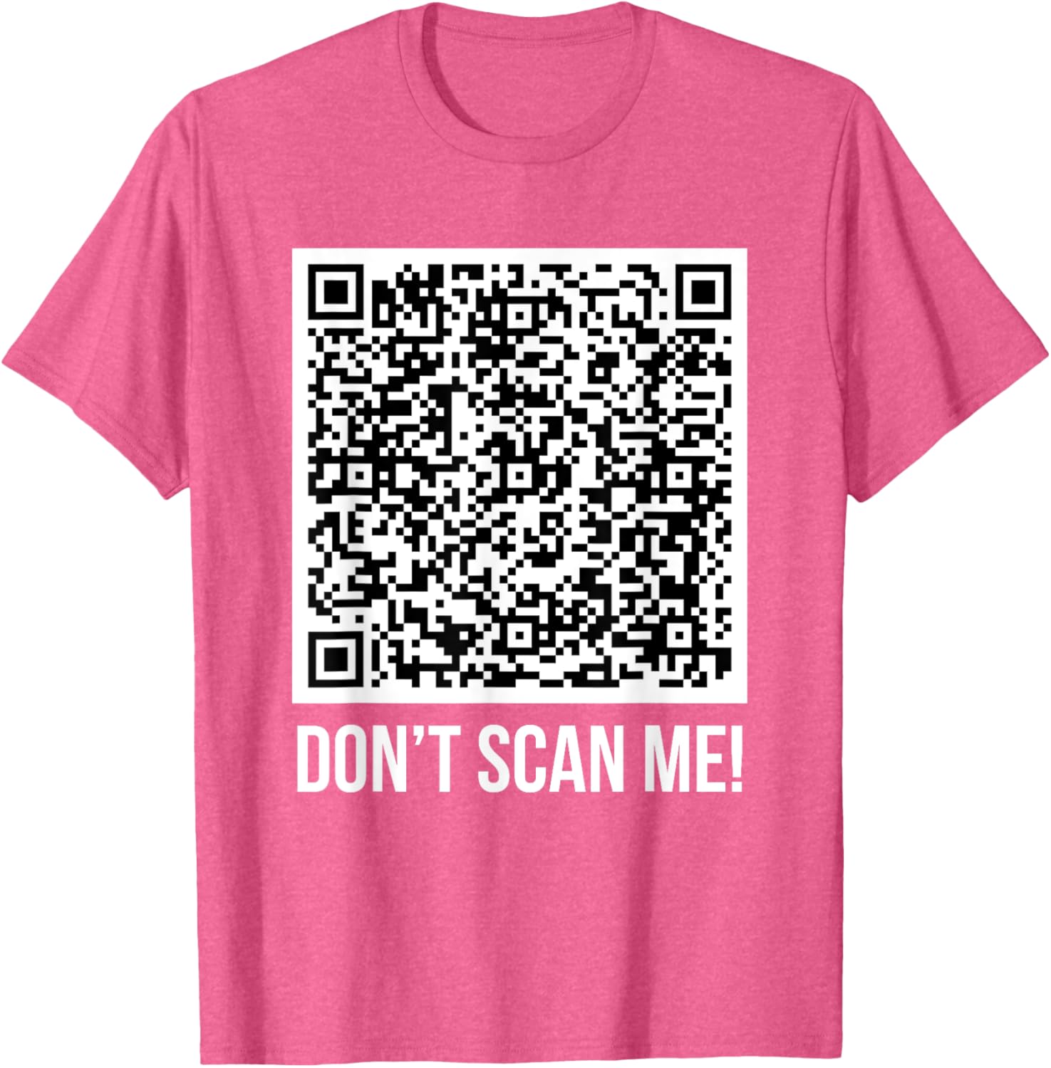 Funny Don't Scan Me QR Code Middle Finger Meme T-Shirt for Everyone - 14
