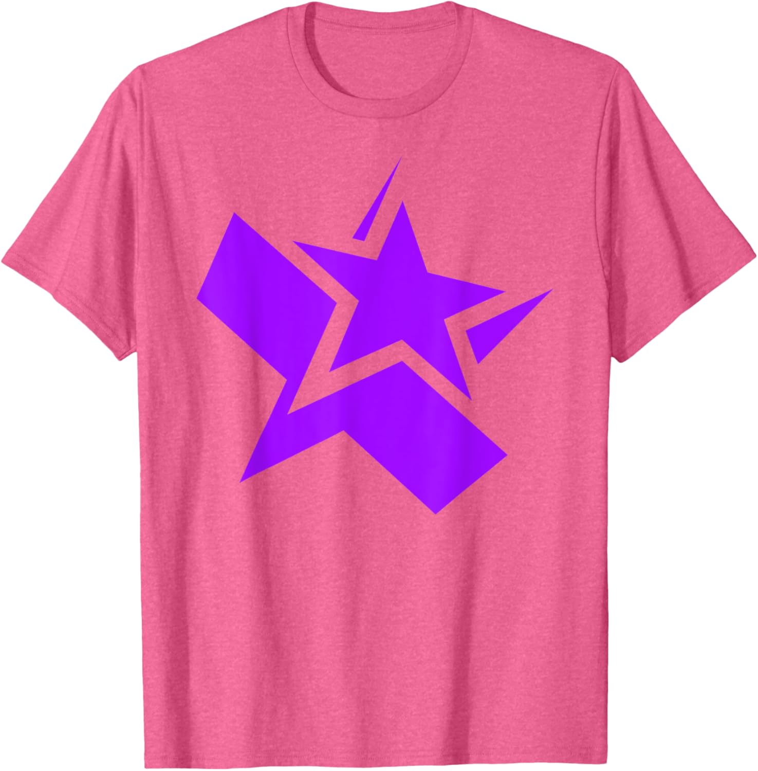 Purple Chunky Star Graphic T-Shirt for Stylish Casual Wear - 1