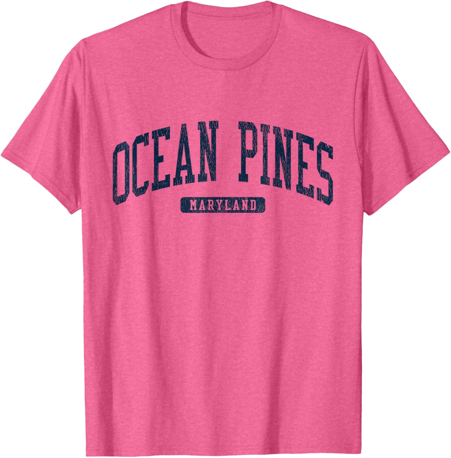 Ocean Pines Maryland College Style Blue T-Shirt for Casual Wear - 10