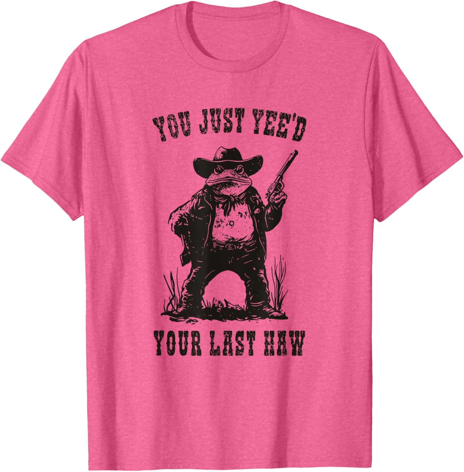 Funny Cowboy Frog Meme T-Shirt You Just Yee'd Your Last Haw Humor Tee - 8