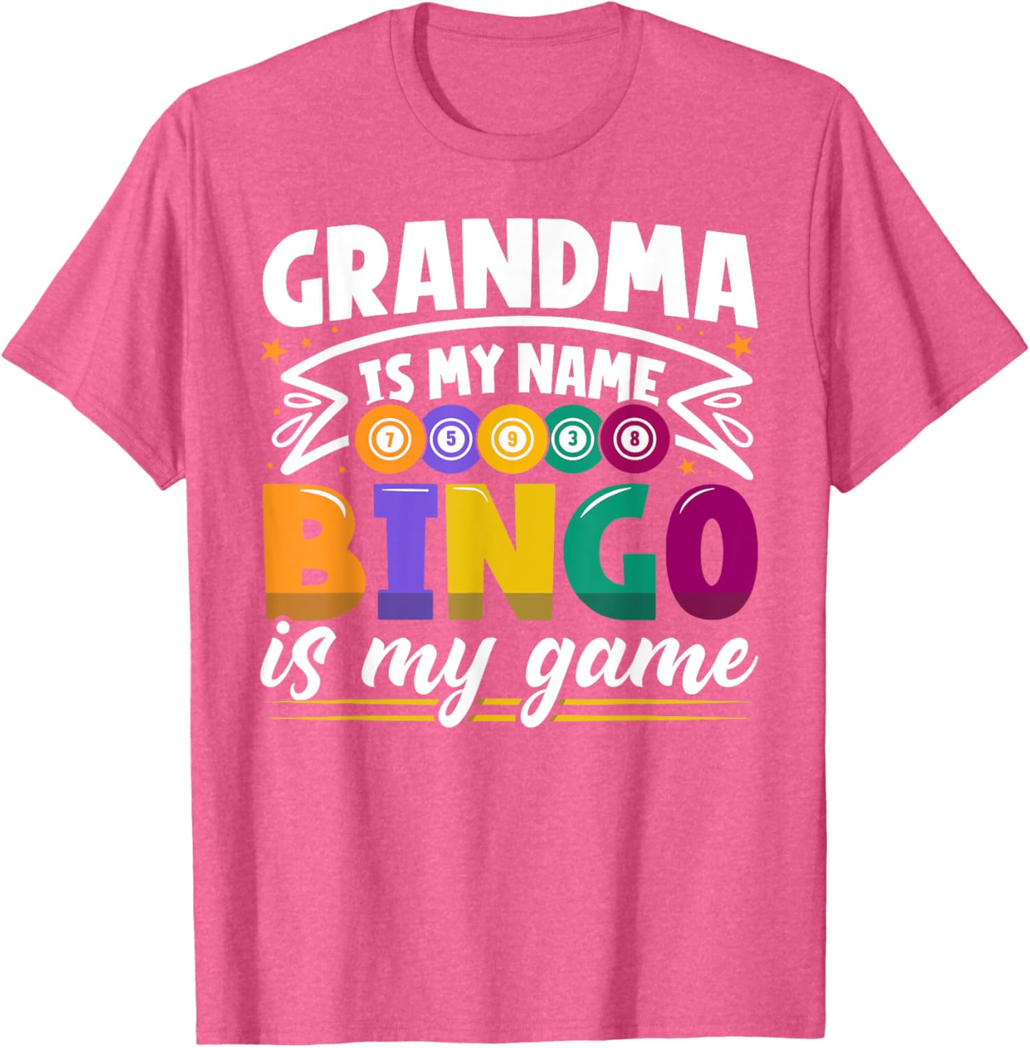 Funny Grandma Bingo Player T-Shirt for Bingo Lovers and Grandkids - 12