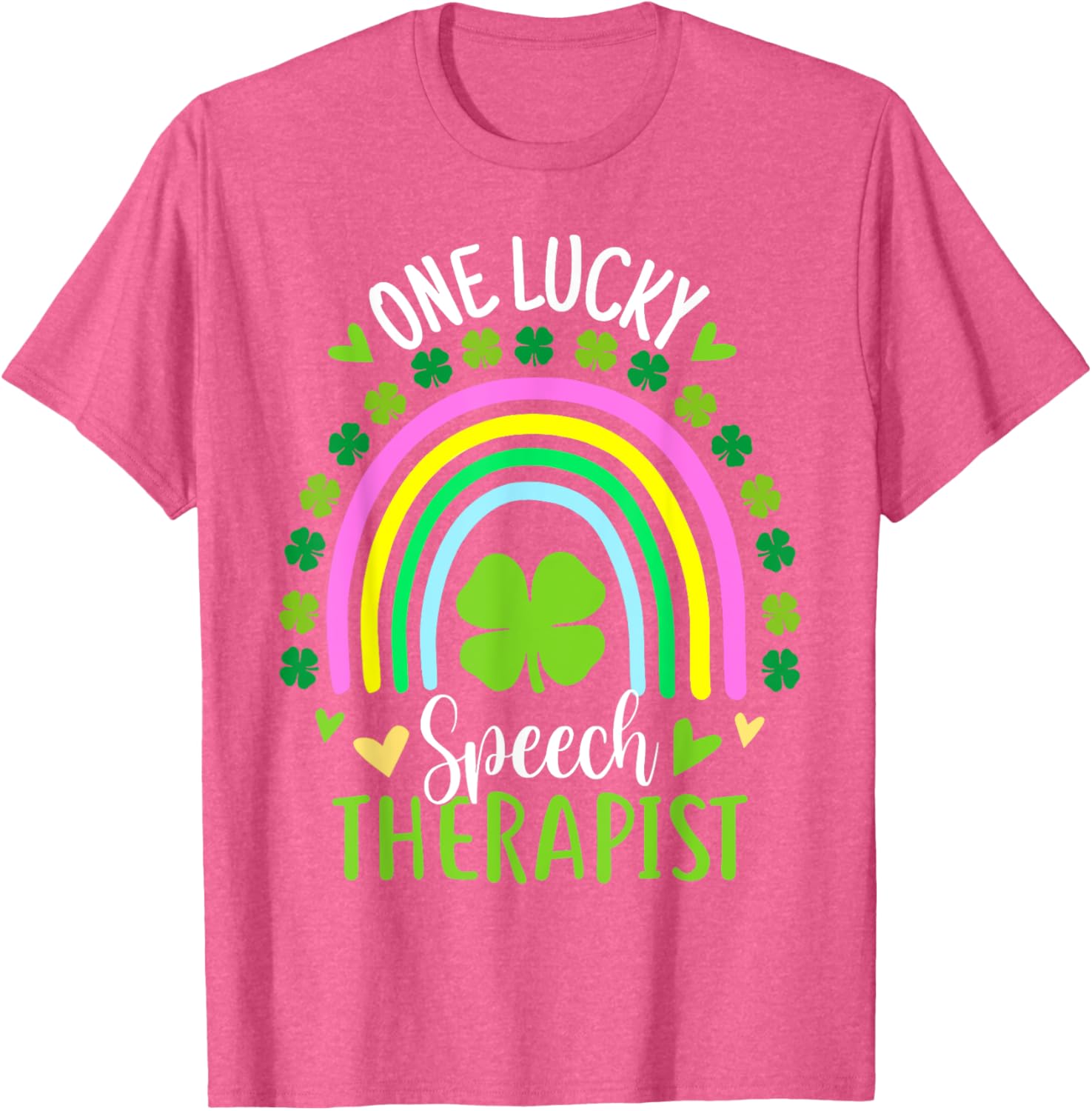 Lucky Speech Therapist St Patricks Day Shamrock T-Shirt for Women - 27