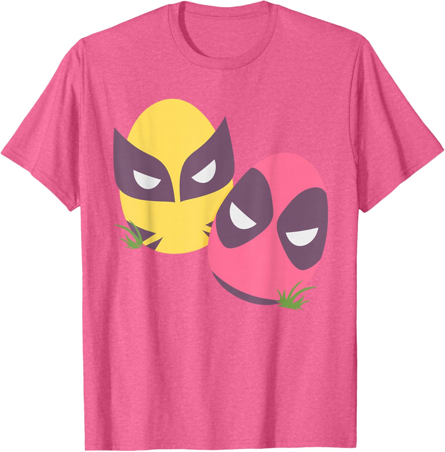Marvel Deadpool and Wolverine Pastel Easter Eggs T-Shirt for Spring Fun - 11