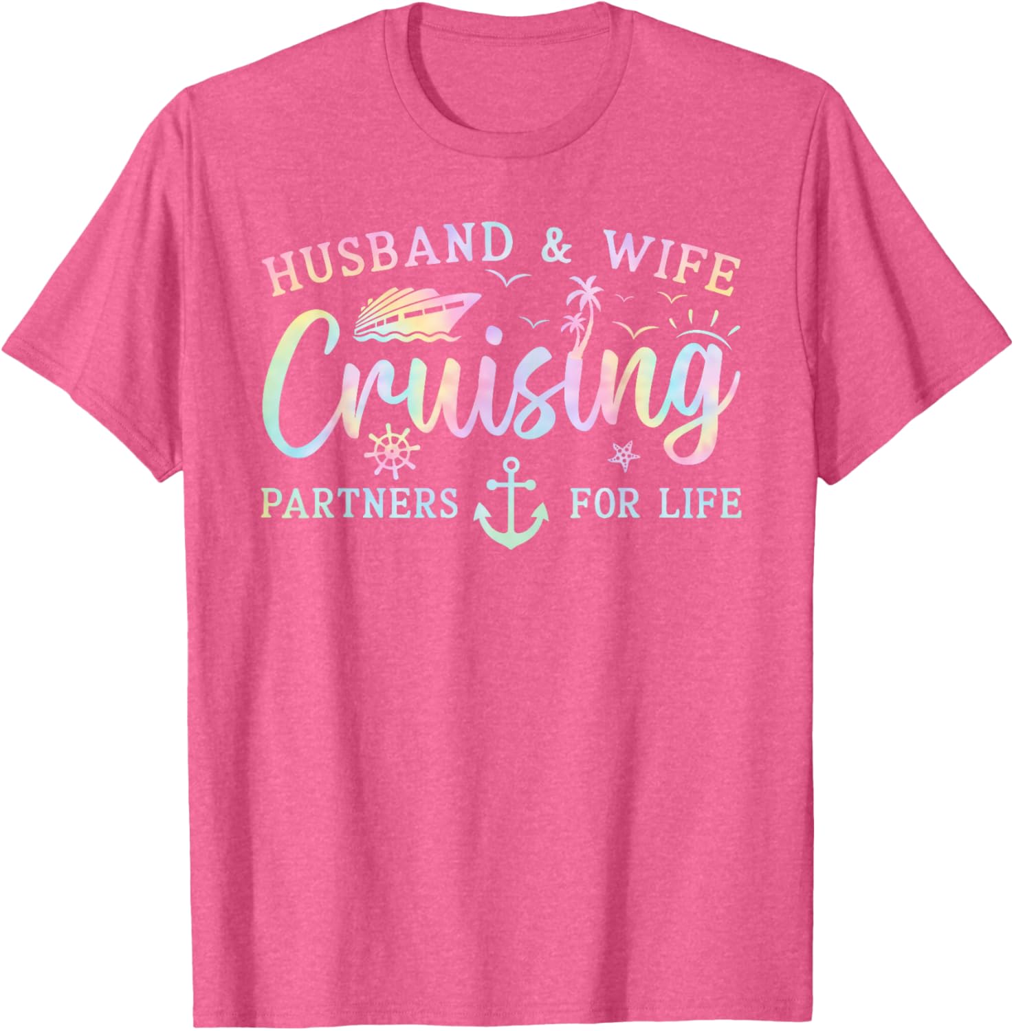 Matching Husband and Wife Cruise T-Shirt 2025 for Couples Adventure - 17