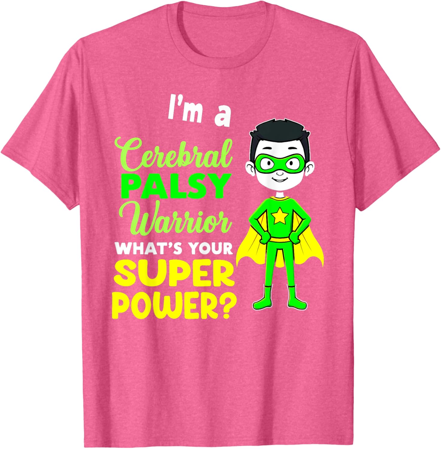 Kids Cerebral Palsy Warrior T-Shirt for Awareness and Support - 16