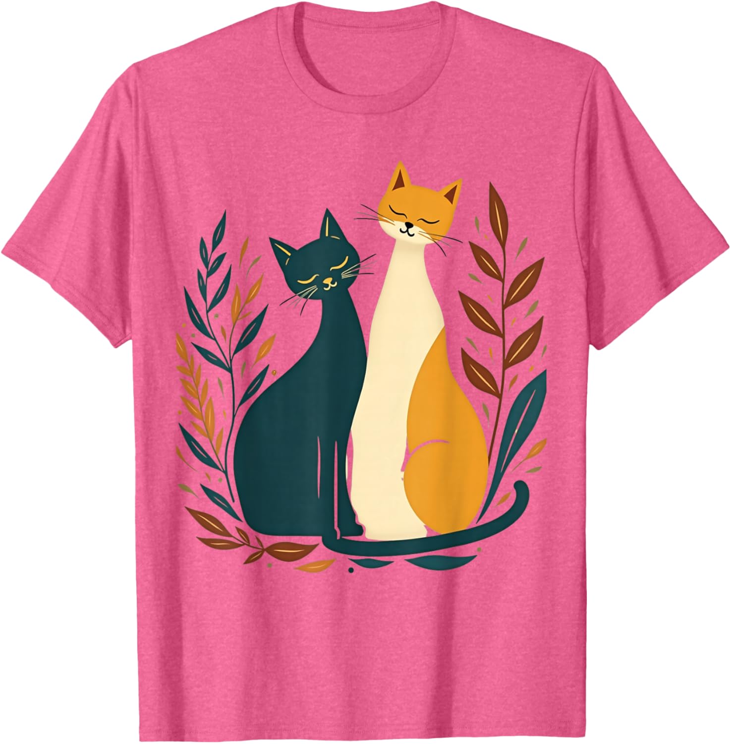 Vintage Mid-Century Modern Cat T-Shirt 50s 60s Retro Style Apparel - 10