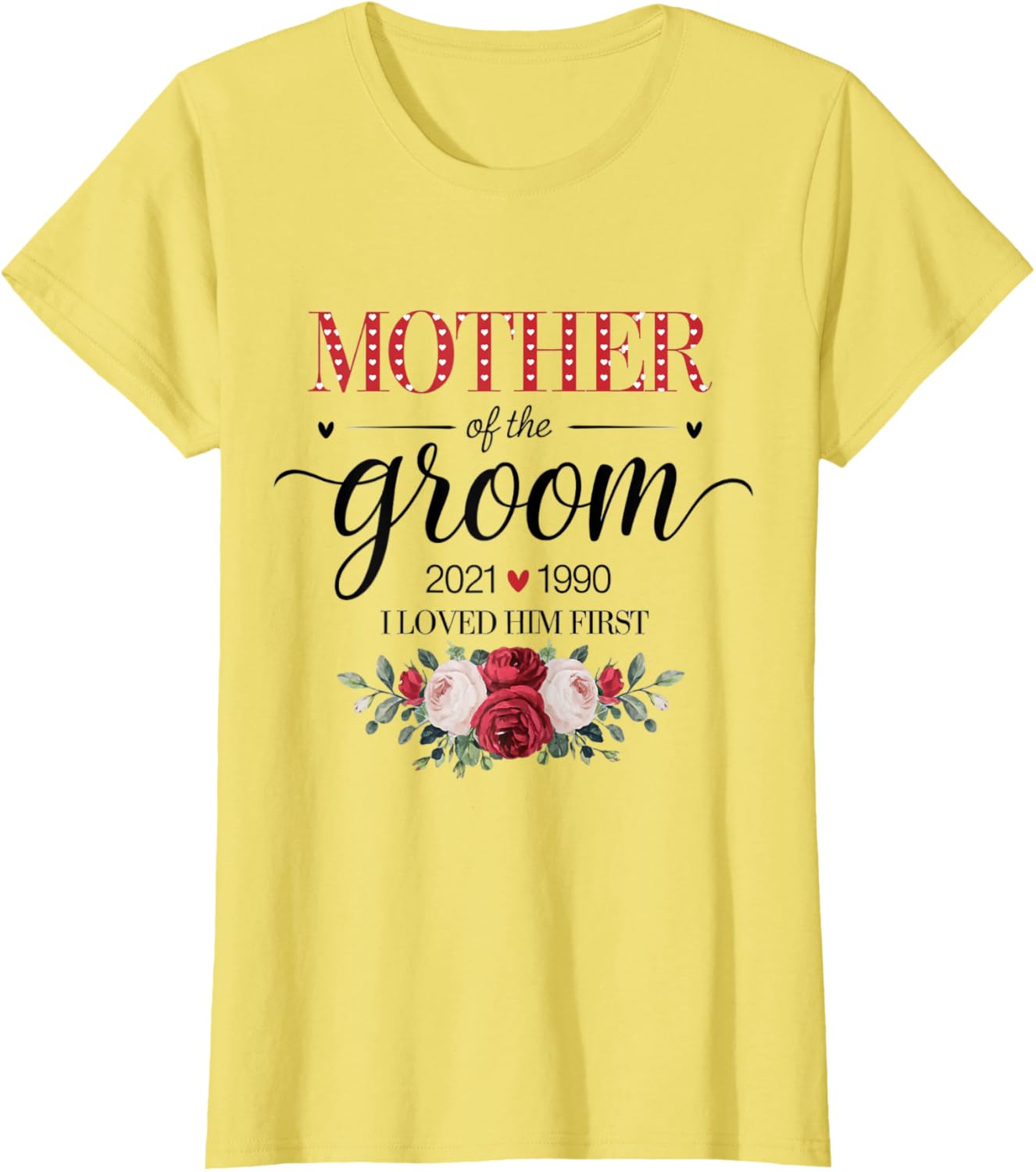 Personalized Mother of the Groom Wedding Day T-Shirt for Mom - 2