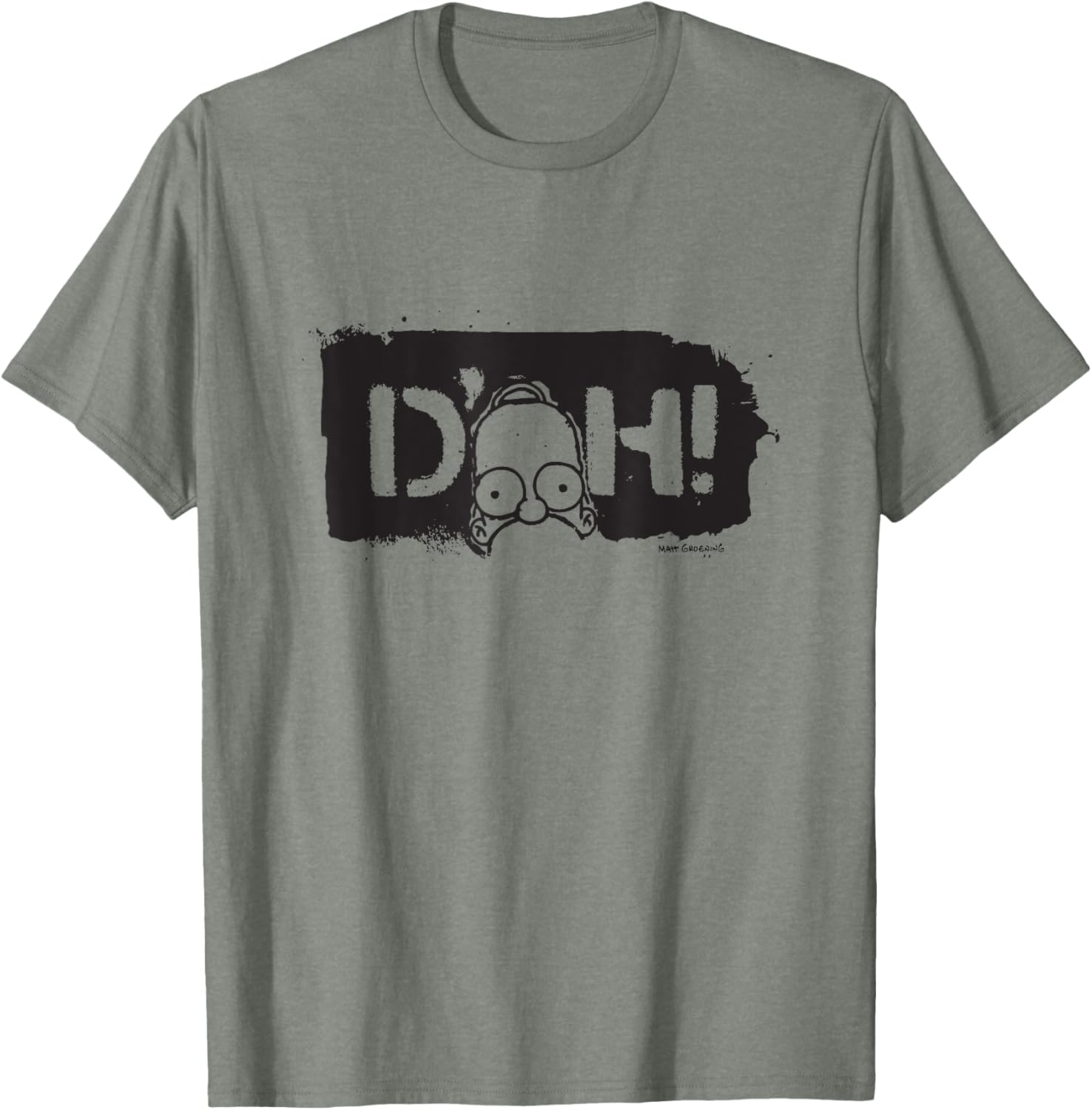 The Simpsons Homer D'Oh Distressed Graffiti Logo T-Shirt for Fans - 8