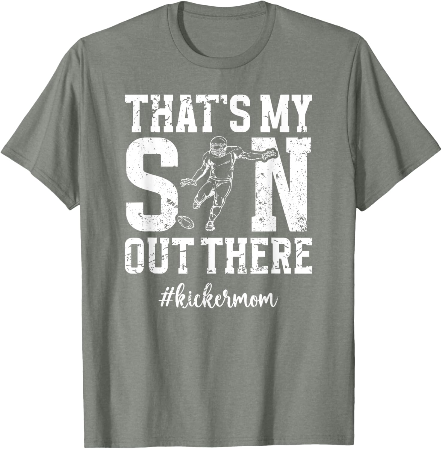That's My Son Football Kicker Mom T-Shirt for Proud Football Moms - 10