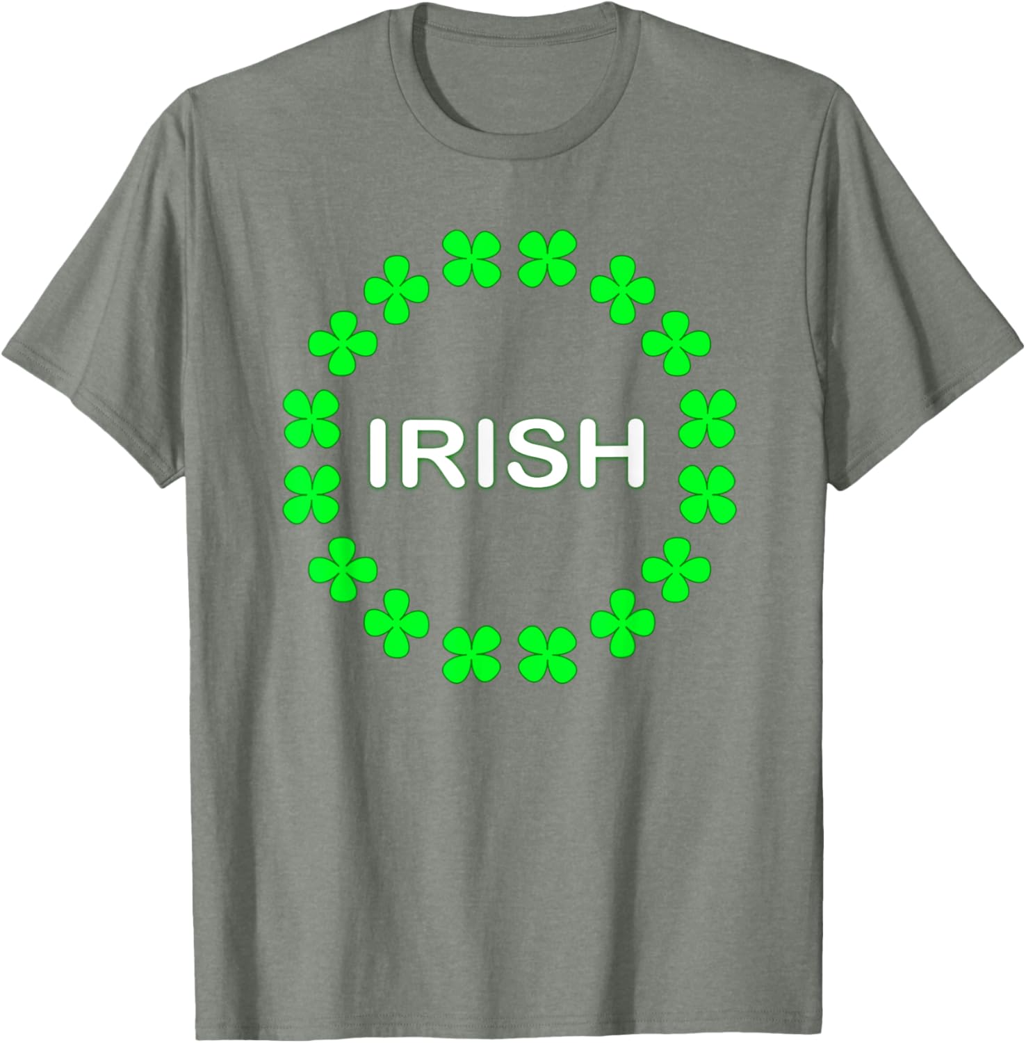 Irish Clover Circle St Patrick's Day T-Shirt for Festive Celebrations - 11