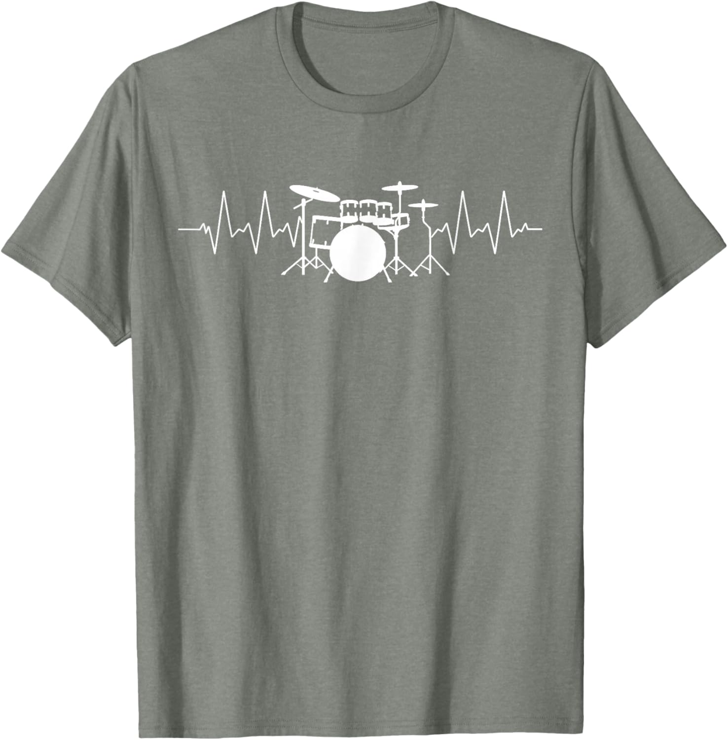 Drummer Heartbeat Pulse T-Shirt for Music Lovers and Musicians - 6