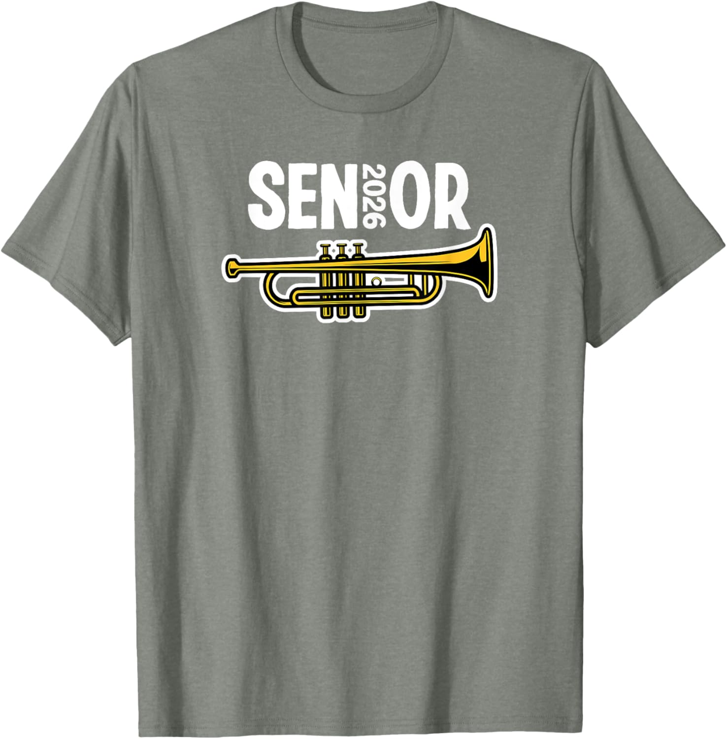 2026 Senior Trumpet Player Marching Band T-Shirt for Music Lovers - 7