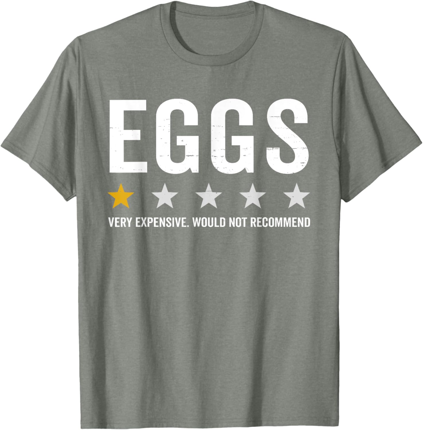 One Star Rating Eggs Are Expensive Funny T-Shirt for Food Lovers - 3