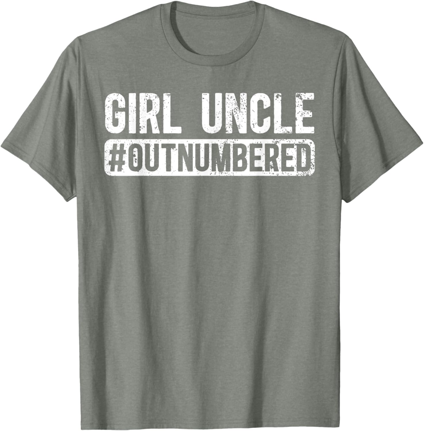 Funny Girl Uncle Outnumbered Girls T-Shirt for Cool Uncles - 5