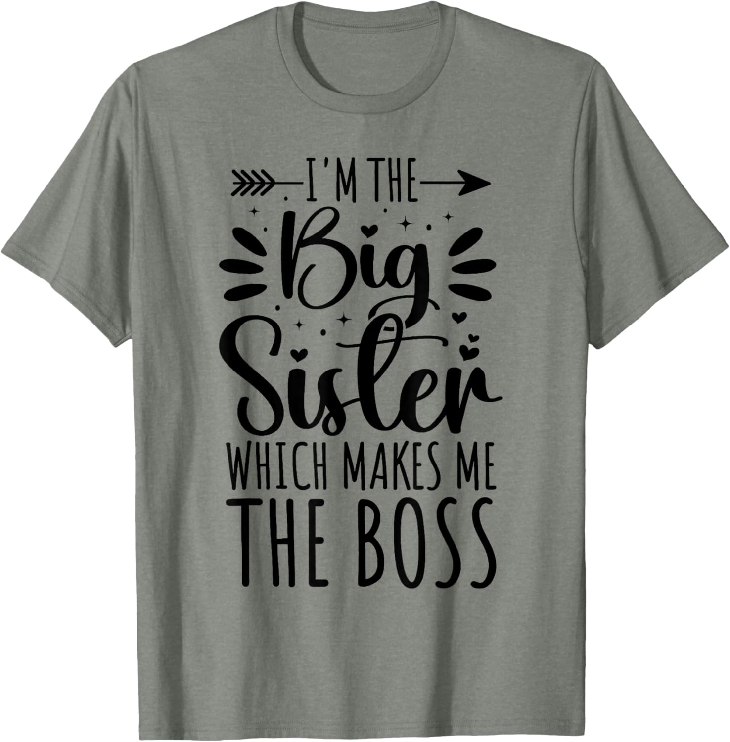 Big Sister Boss Funny Sibling T-Shirt for Proud Sisters - 5