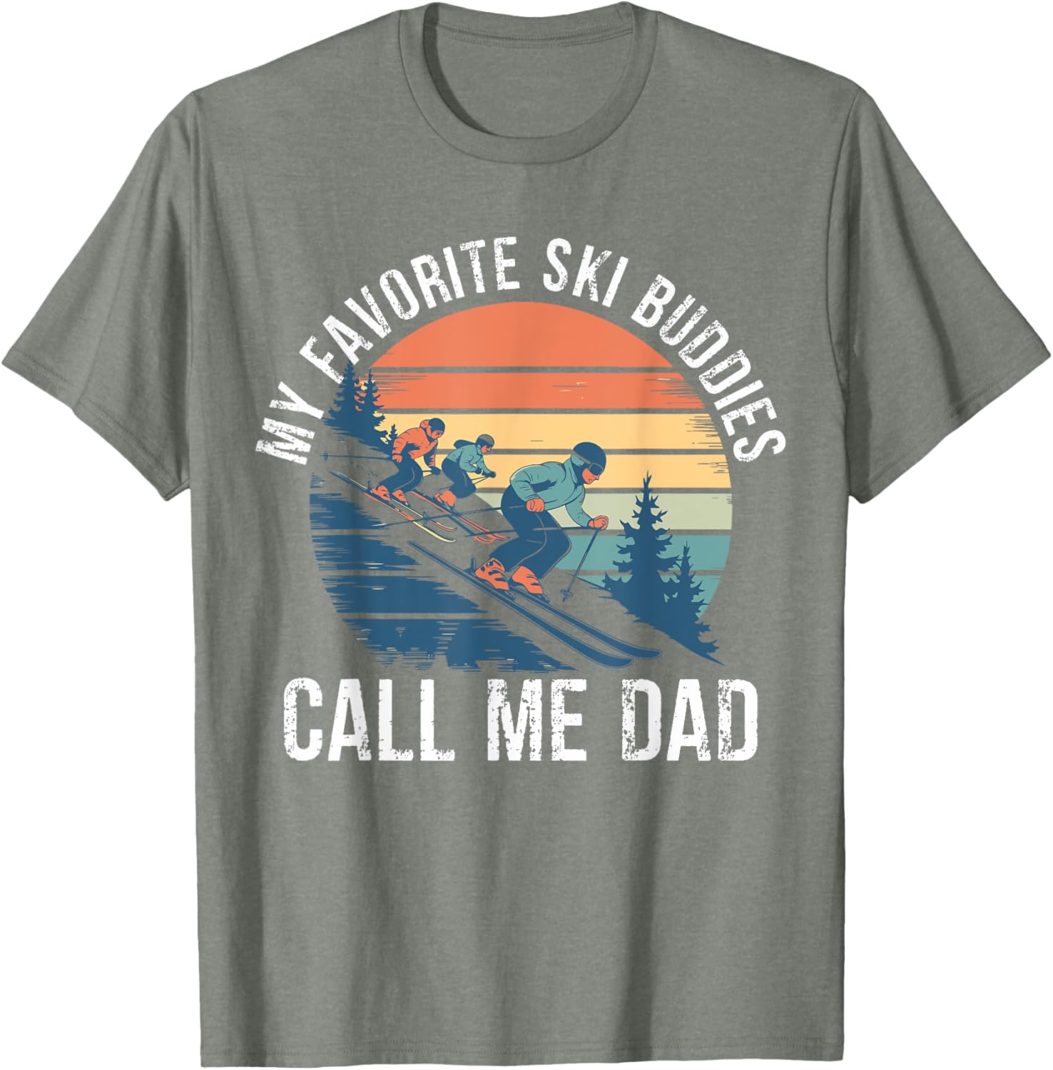 Retro Ski Dad T-Shirt for Ski Lovers, Perfect Gift for Ski Buddies - 5