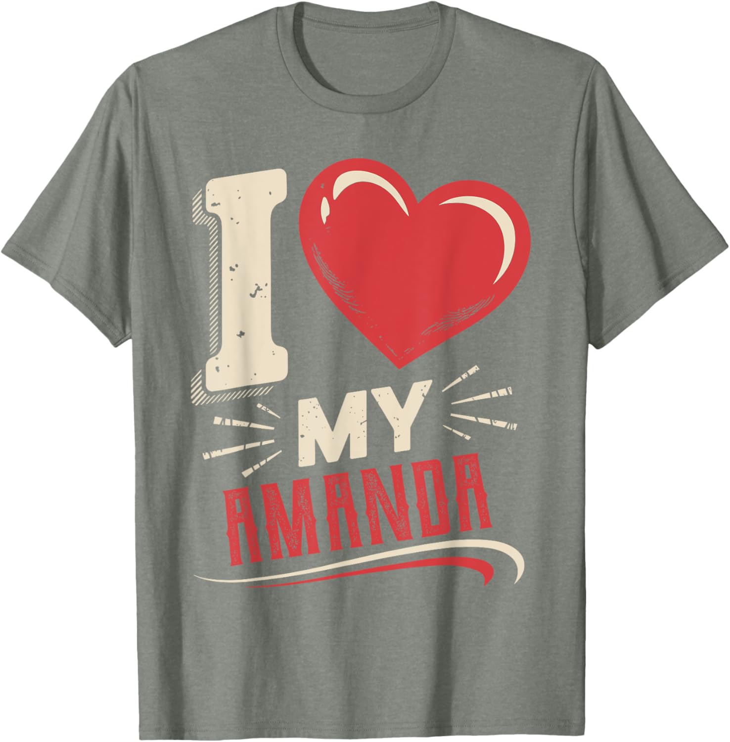 I Love My AMANDA T-Shirt Perfect Gift for AMANDA - Stylish and Fun Design - 17