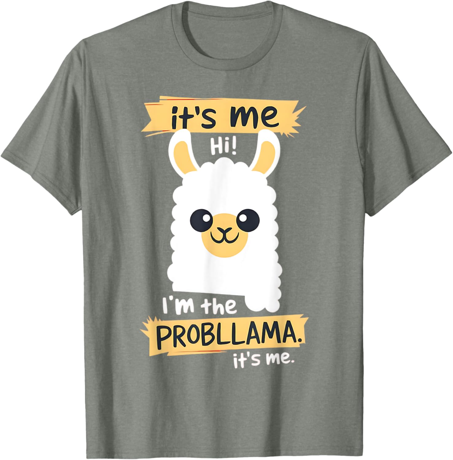 Funny Probllama Llama Pun T-Shirt for Animal Lovers and Humor Fans - 22