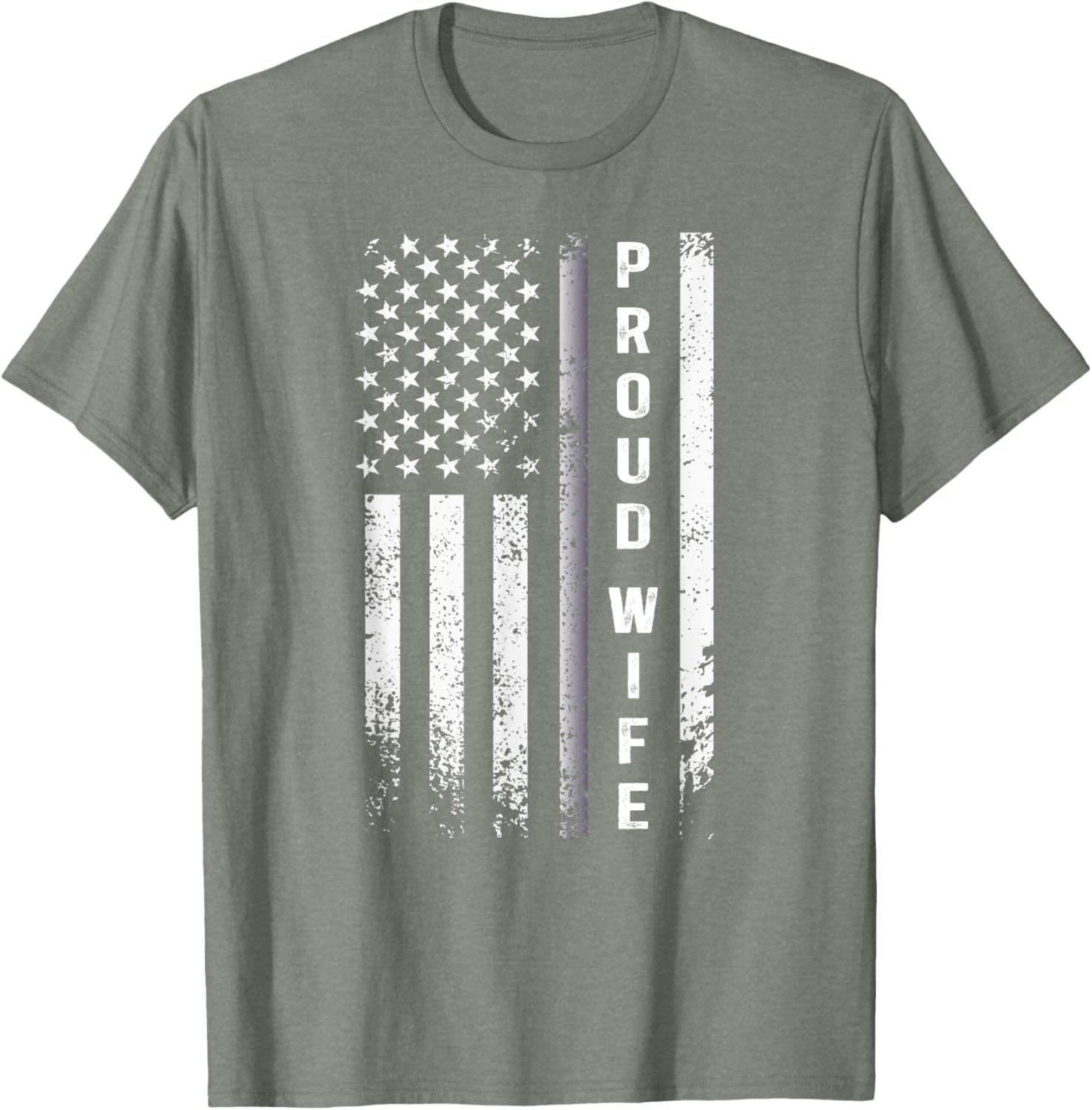 Proud Corrections Officer Wife US Flag T-Shirt Stylish and Comfortable Apparel - 17