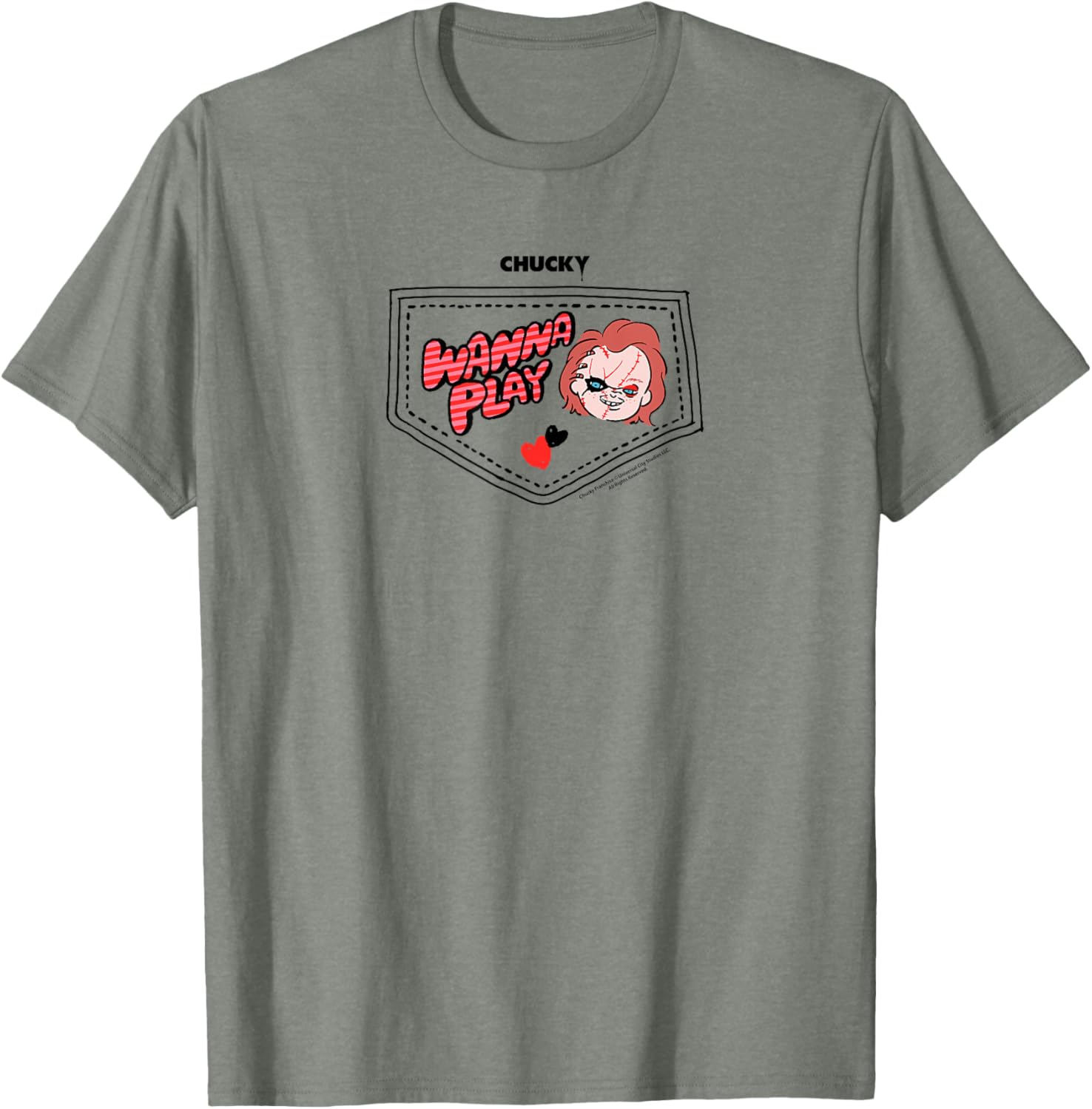 Chucky Wanna Play Faux Pocket T-Shirt for Trendy Kids' Fashion - 9