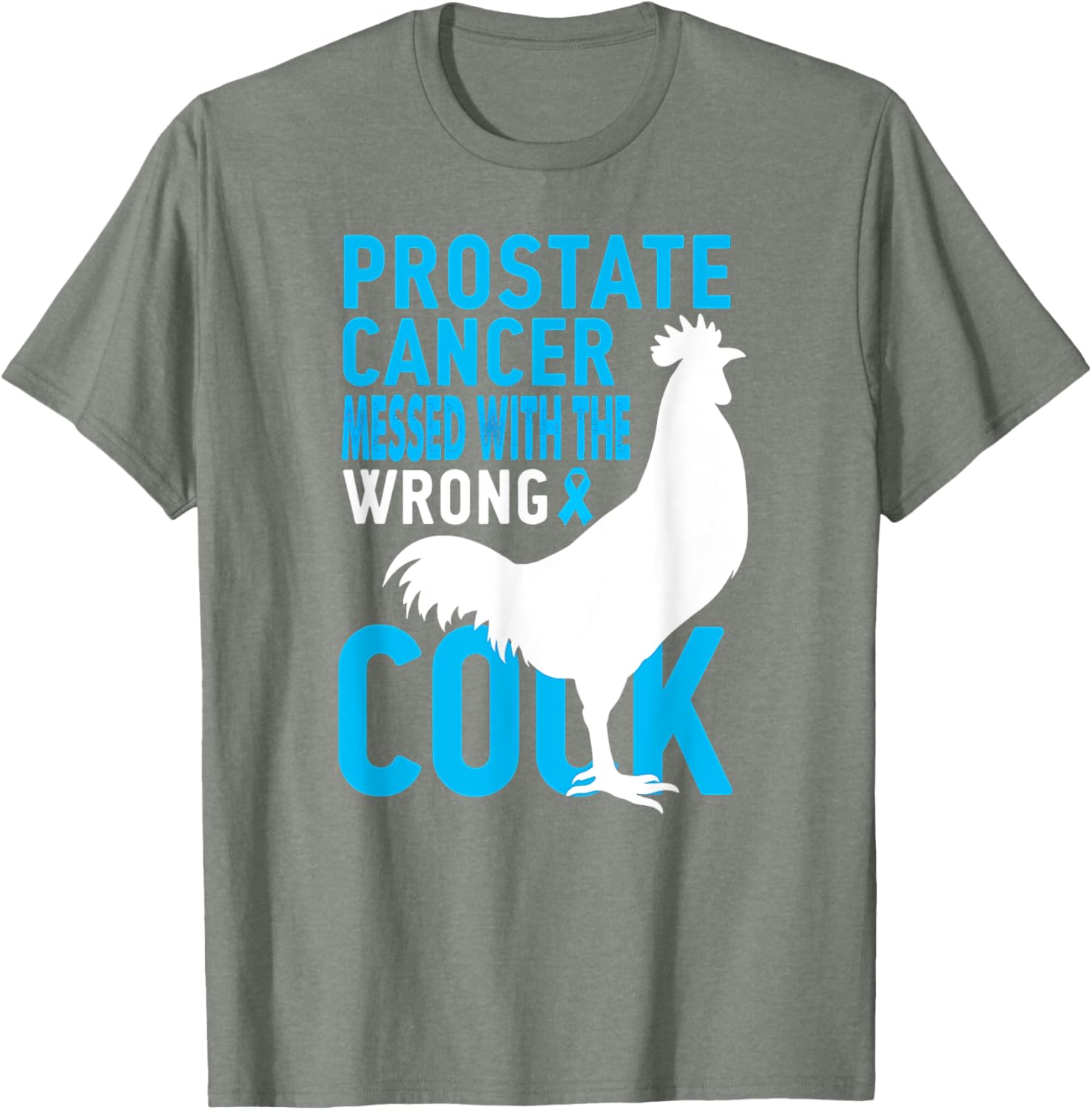 Humor Prostate Cancer Fighter Warrior T-Shirt for Support and Strength - 7