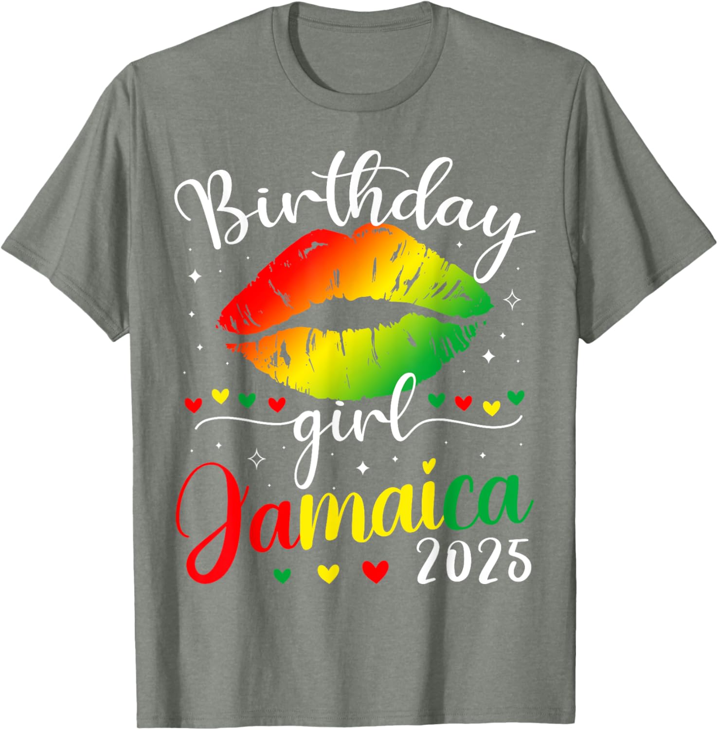 Jamaica 2025 Birthday Squad T-Shirt for Girls Fun Party Trip Outfit - 6