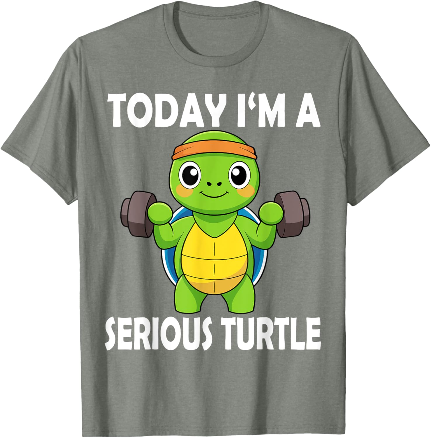 Serious Turtle Funny Fitness Gym T-Shirt for Weightlifting Enthusiasts - 19