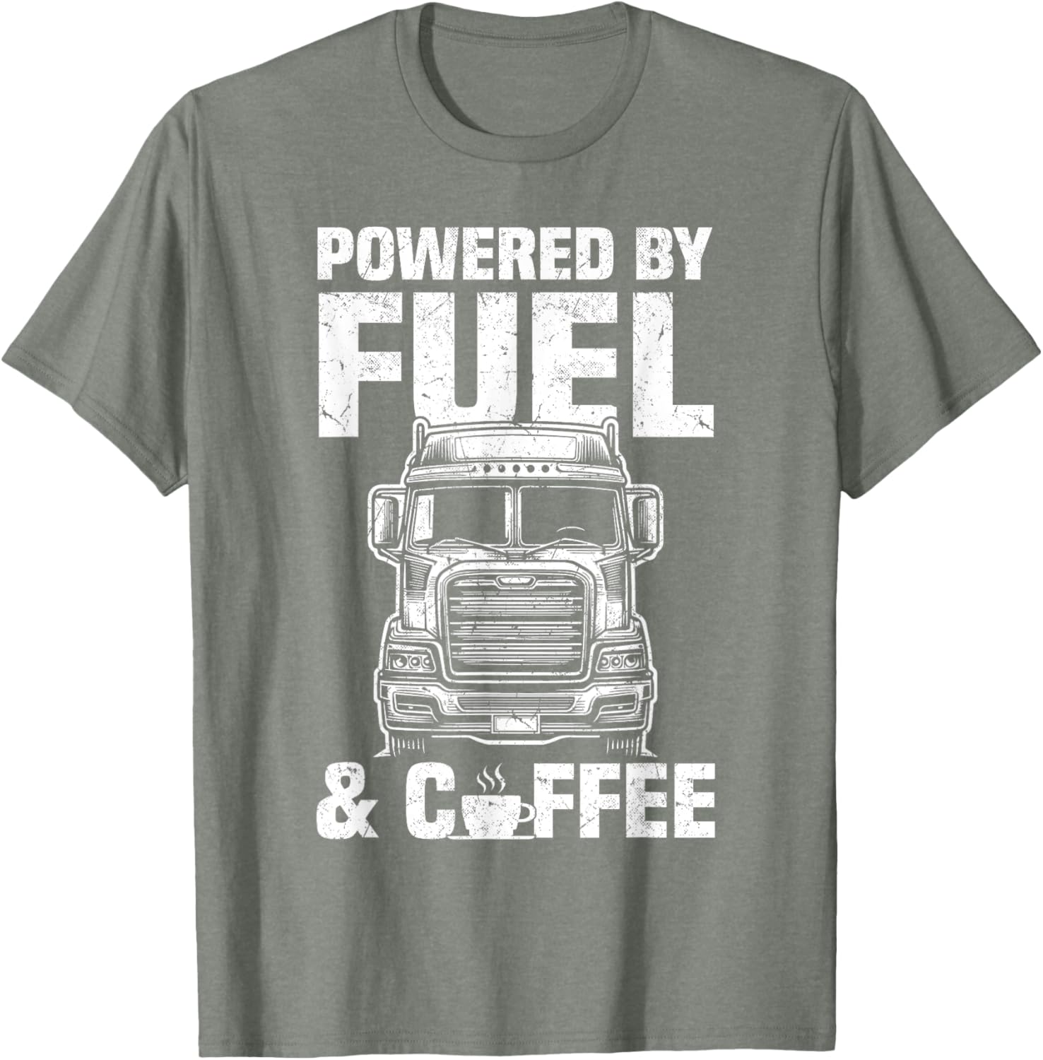 Fuel and Coffee Truck Driver T-Shirt for Men Perfect Gift for Trucker - 5