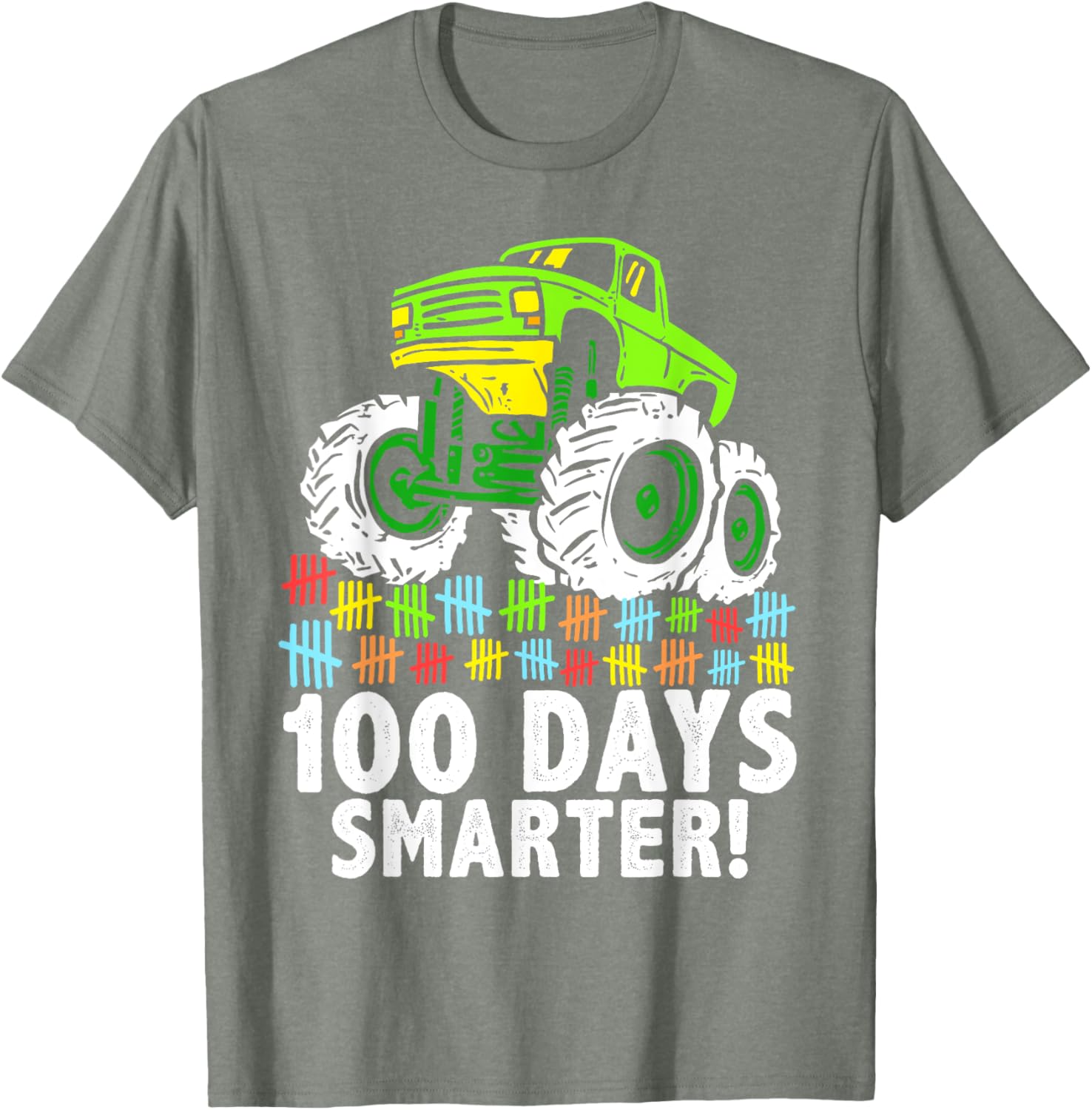 100 Days of School Monster Truck T-Shirt for Boys Fun and Stylish - 11