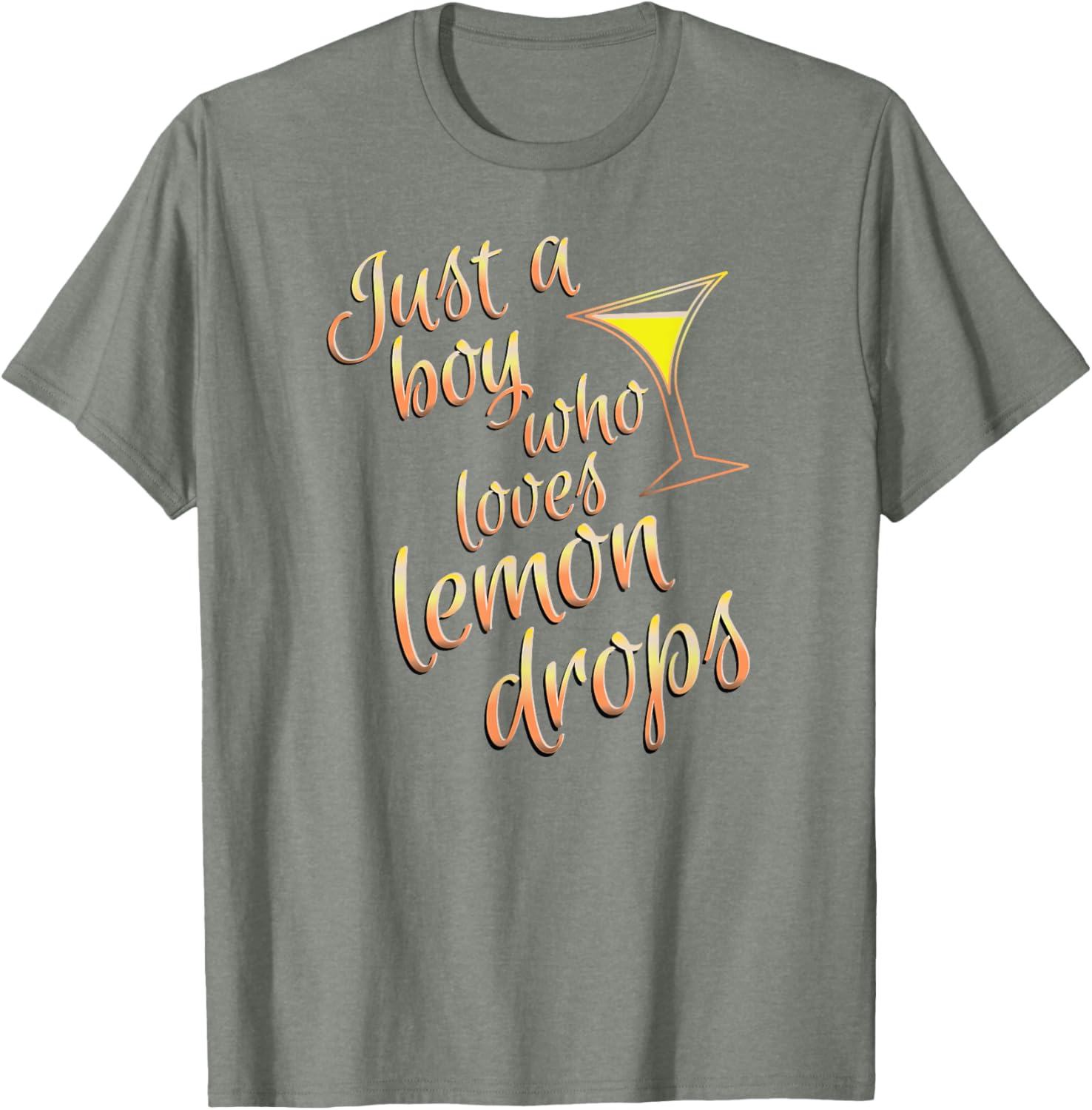 Lemon Drop Martini Boys T-Shirt for Fans of Fun Cocktails - 19