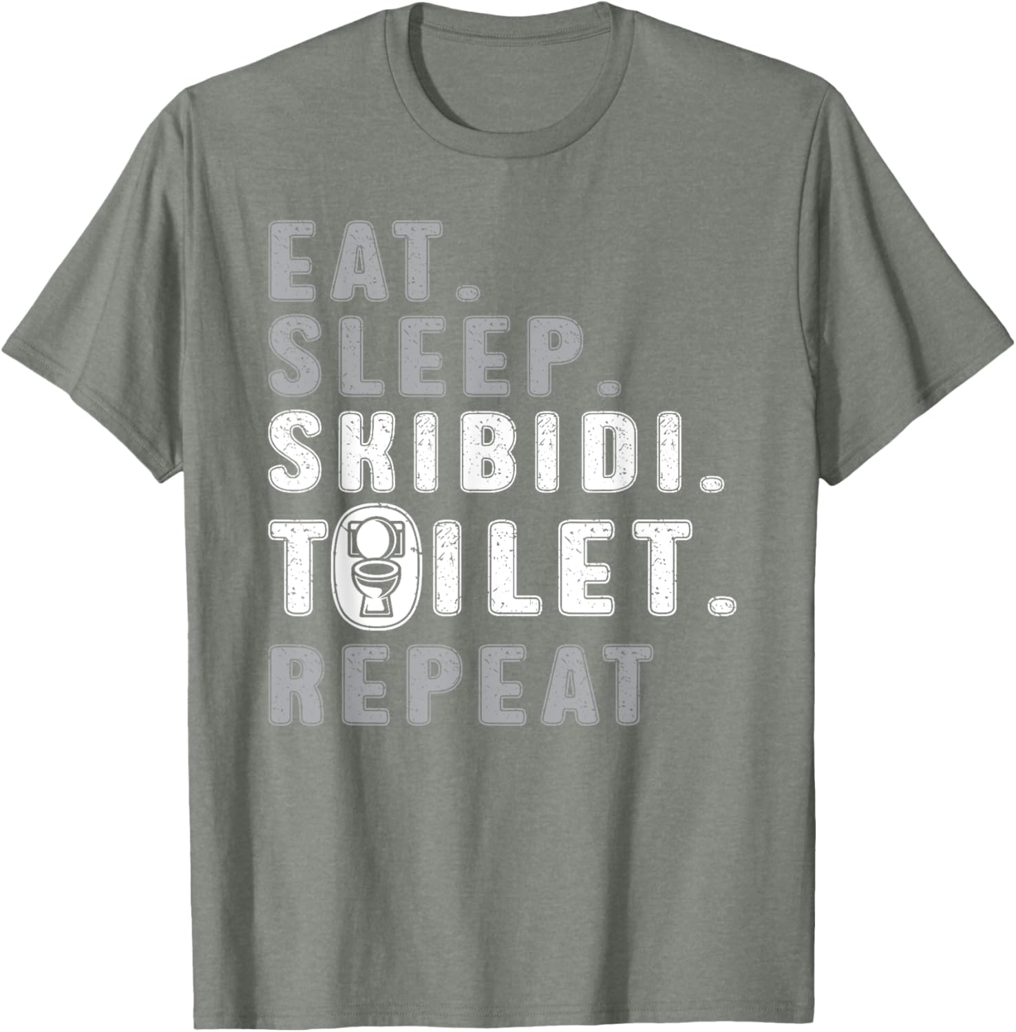 Funny Eat Sleep Skibidi Toilet Meme T-Shirt for Rizz Lovers - 14