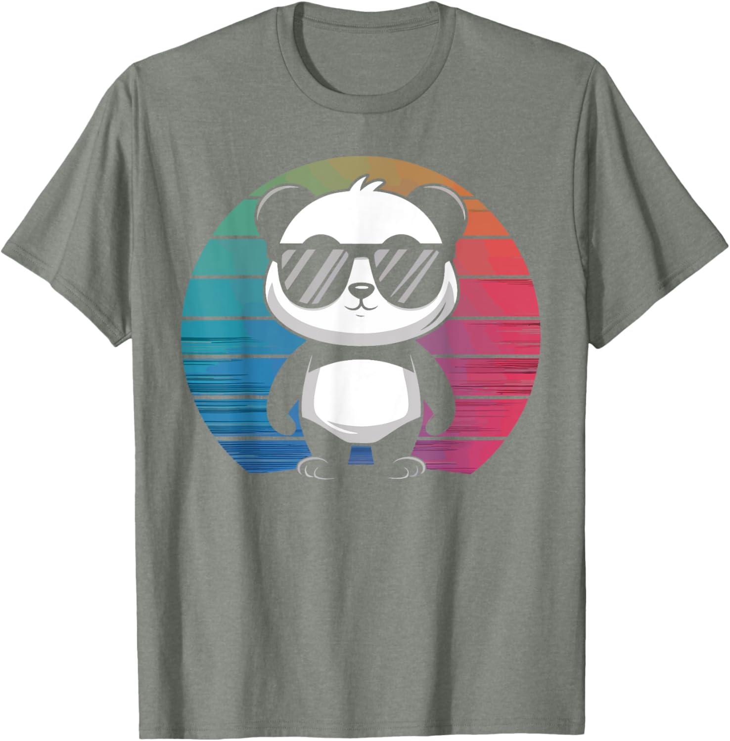 Retro Panda T-Shirt with Sunglasses for Chill Vibes and Fun Style - 28