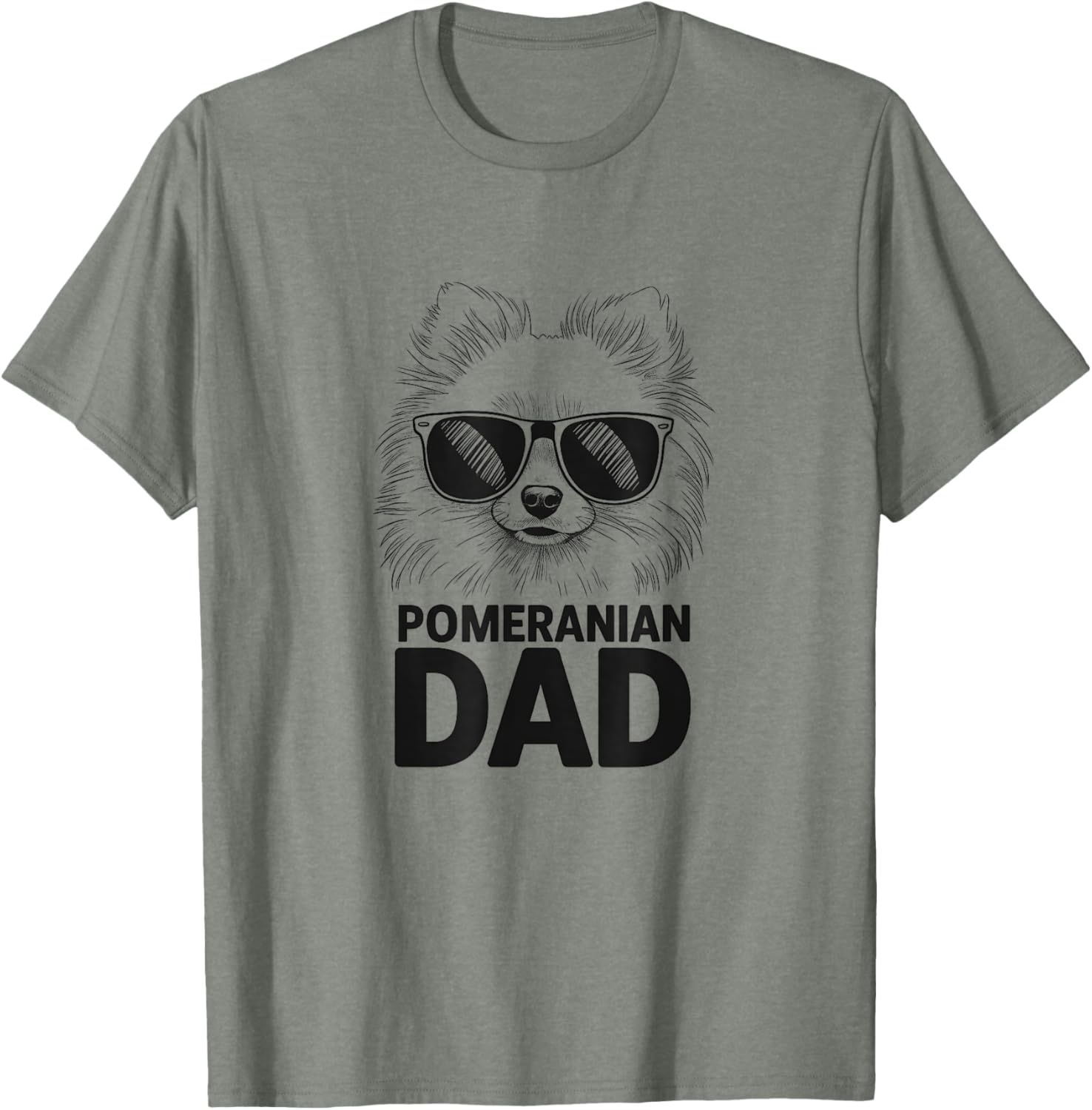 Pomeranian Dad T-Shirt for Men Cute Pom Dog Design Gift Idea - 2