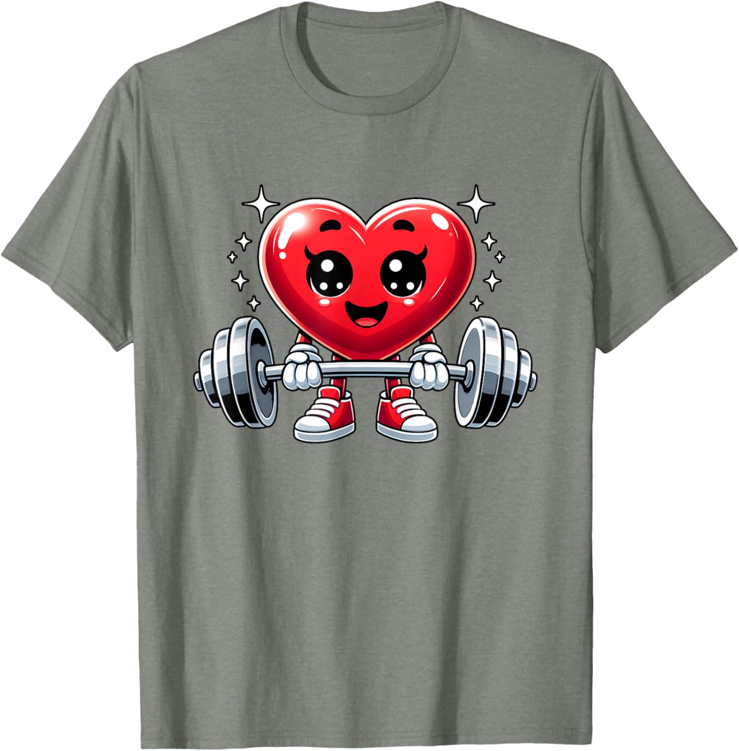 Funny Valentine's Day Heart Workout Fitness T-Shirt for Gym Lovers - 9