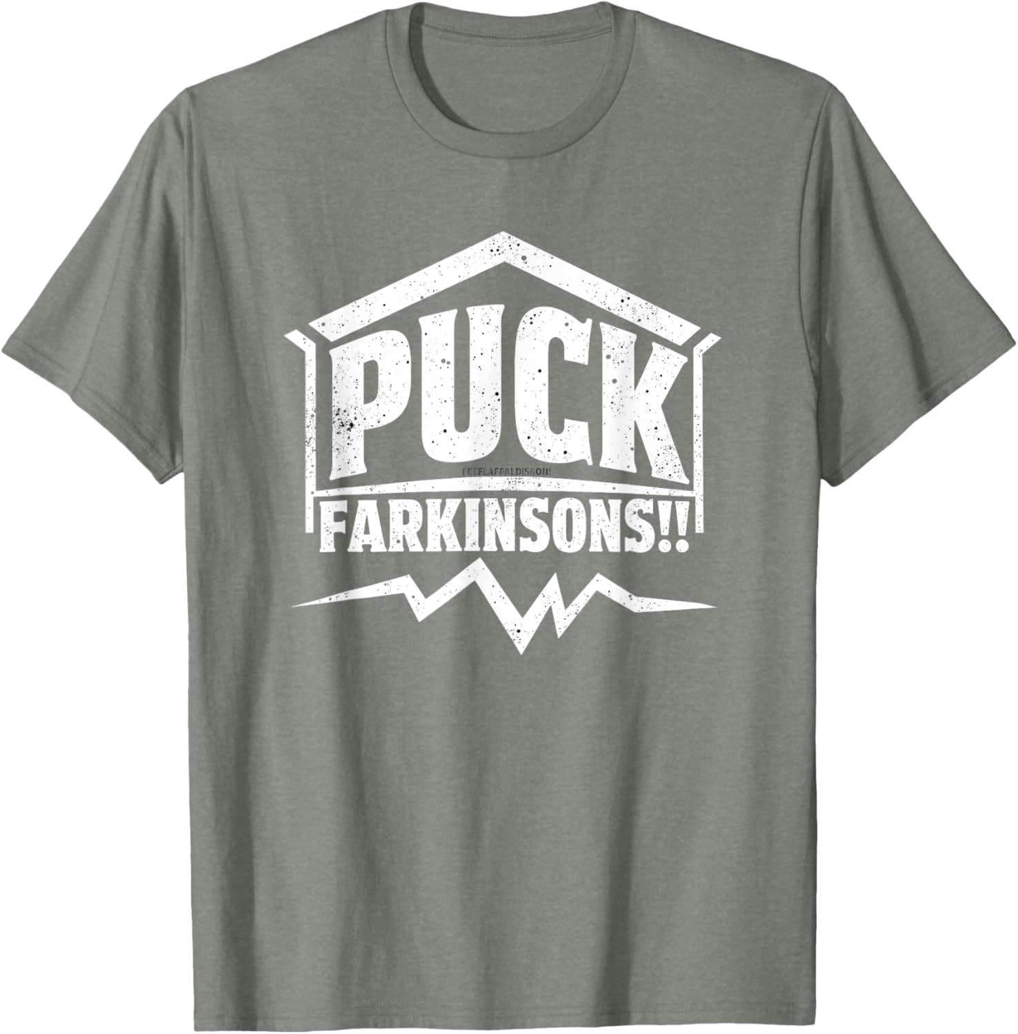 Humor Parkinson's Awareness Puck Farkinsons T-Shirt for Support and Style - 13