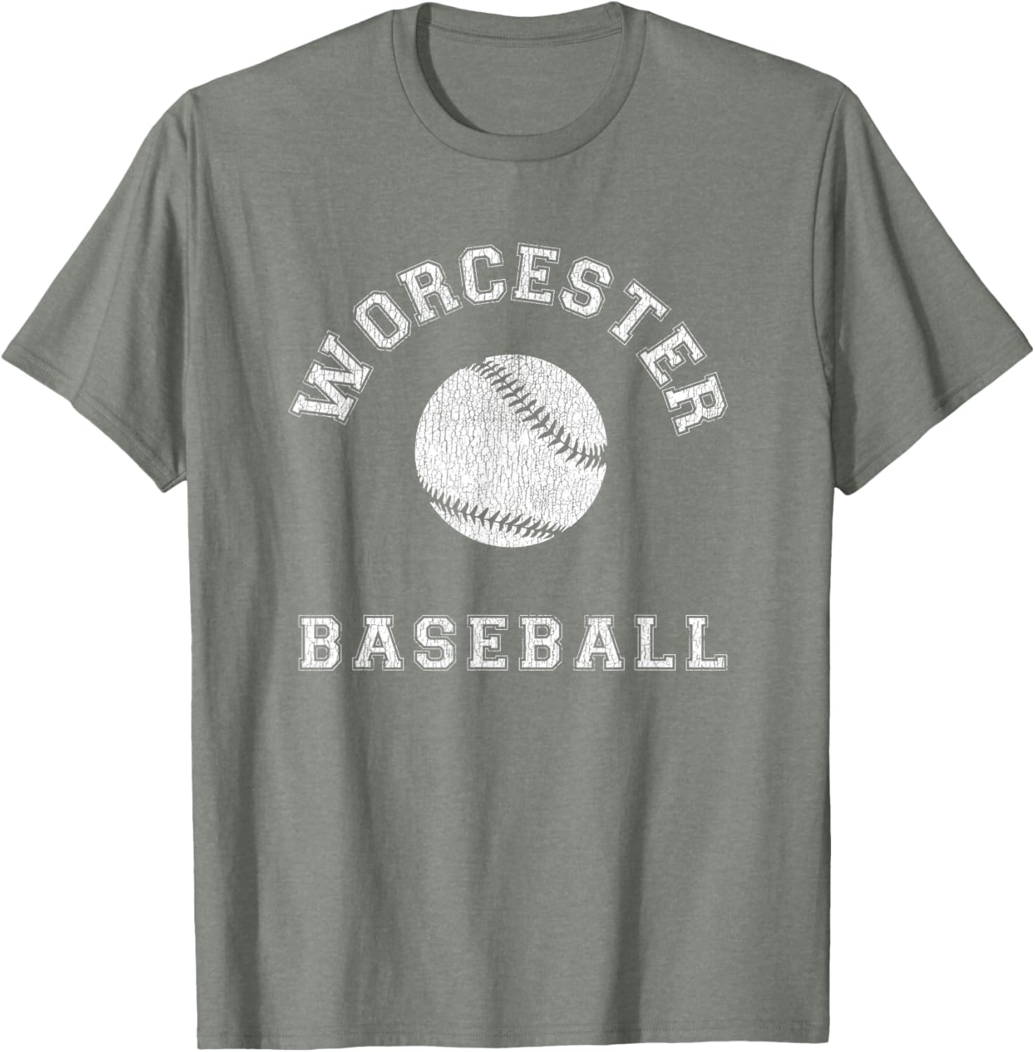 Worcester Baseball Distressed Retro Classic T-Shirt for Fans & Casual Wear - 12